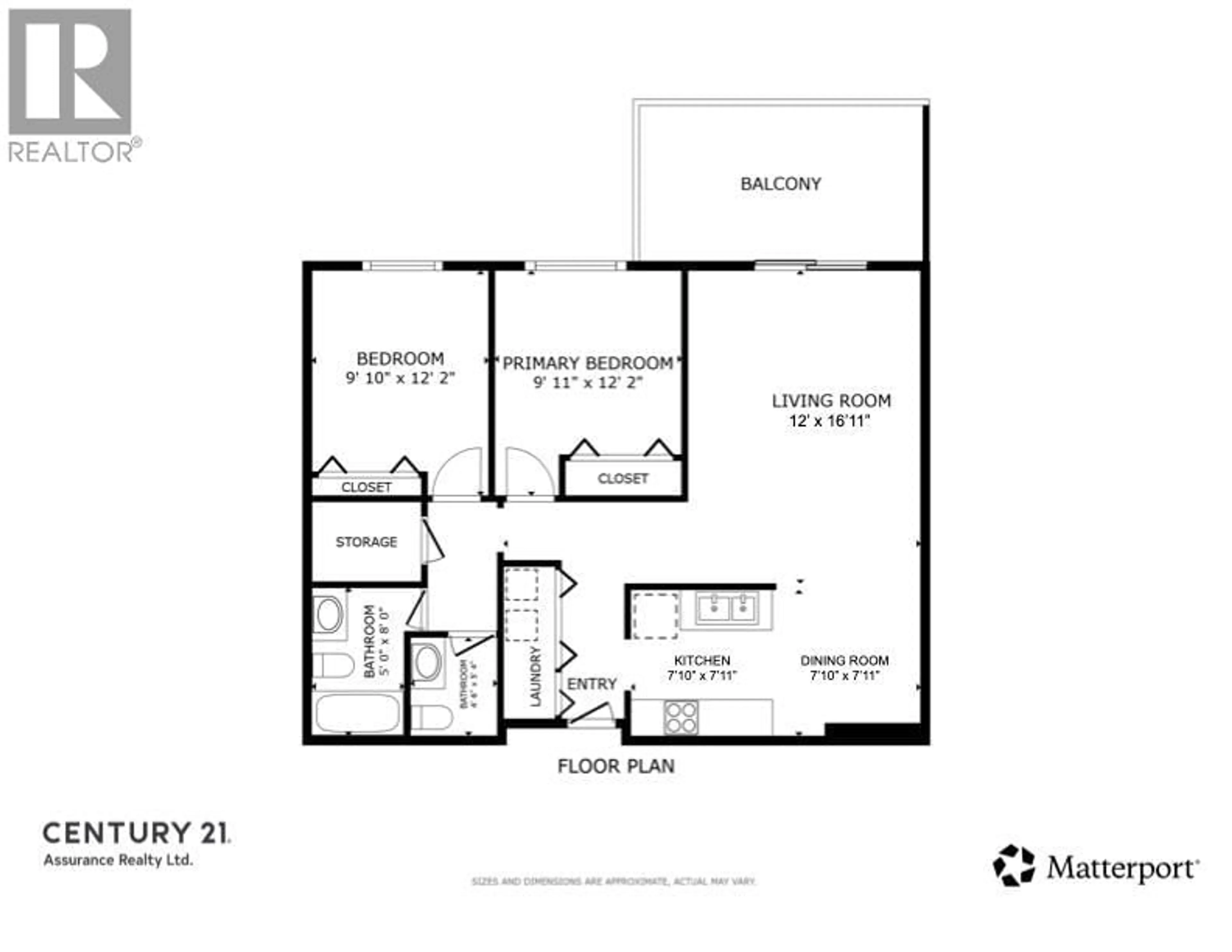 Floor plan for 411 - 3160 DE MONTREUIL COURT, Kelowna British Columbia V1W3W3