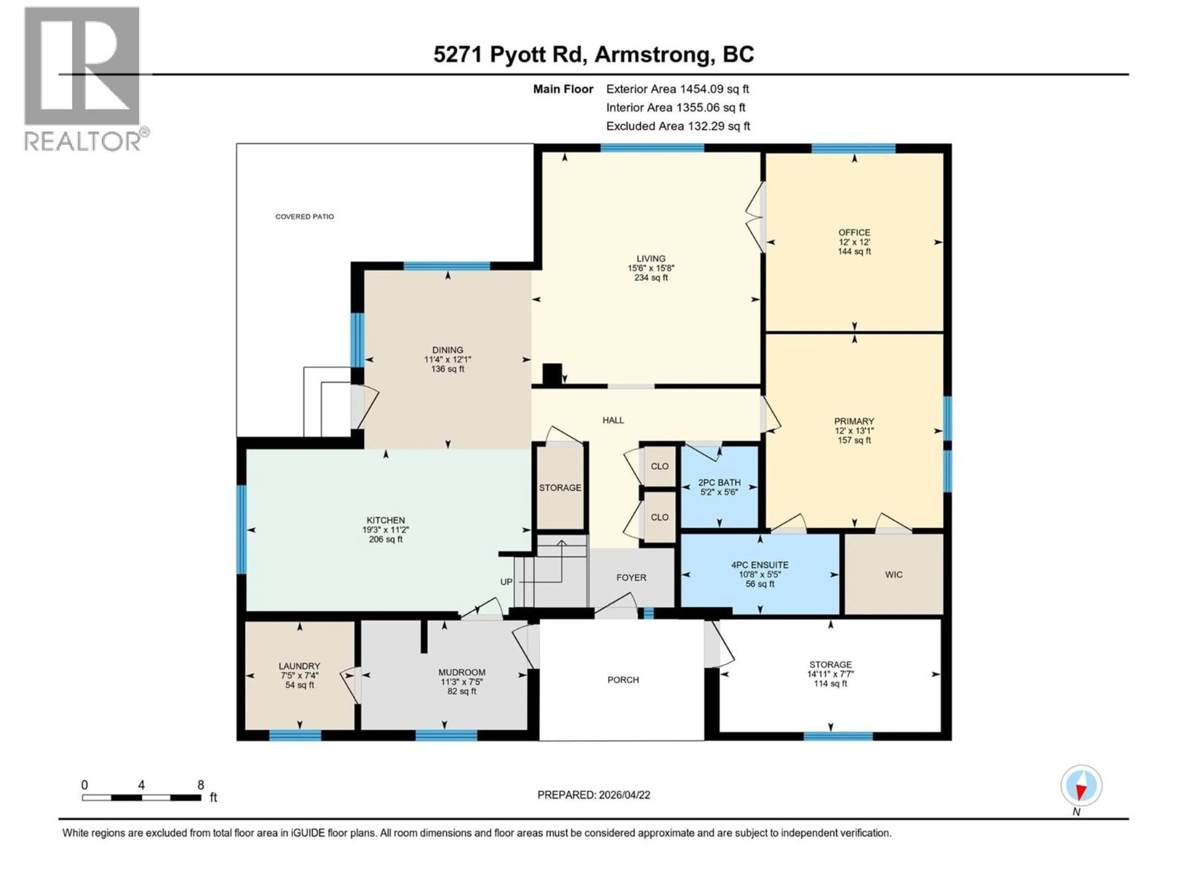 Floor plan for 5271 PYOTT ROAD, Spallumcheen British Columbia V4Y0M6