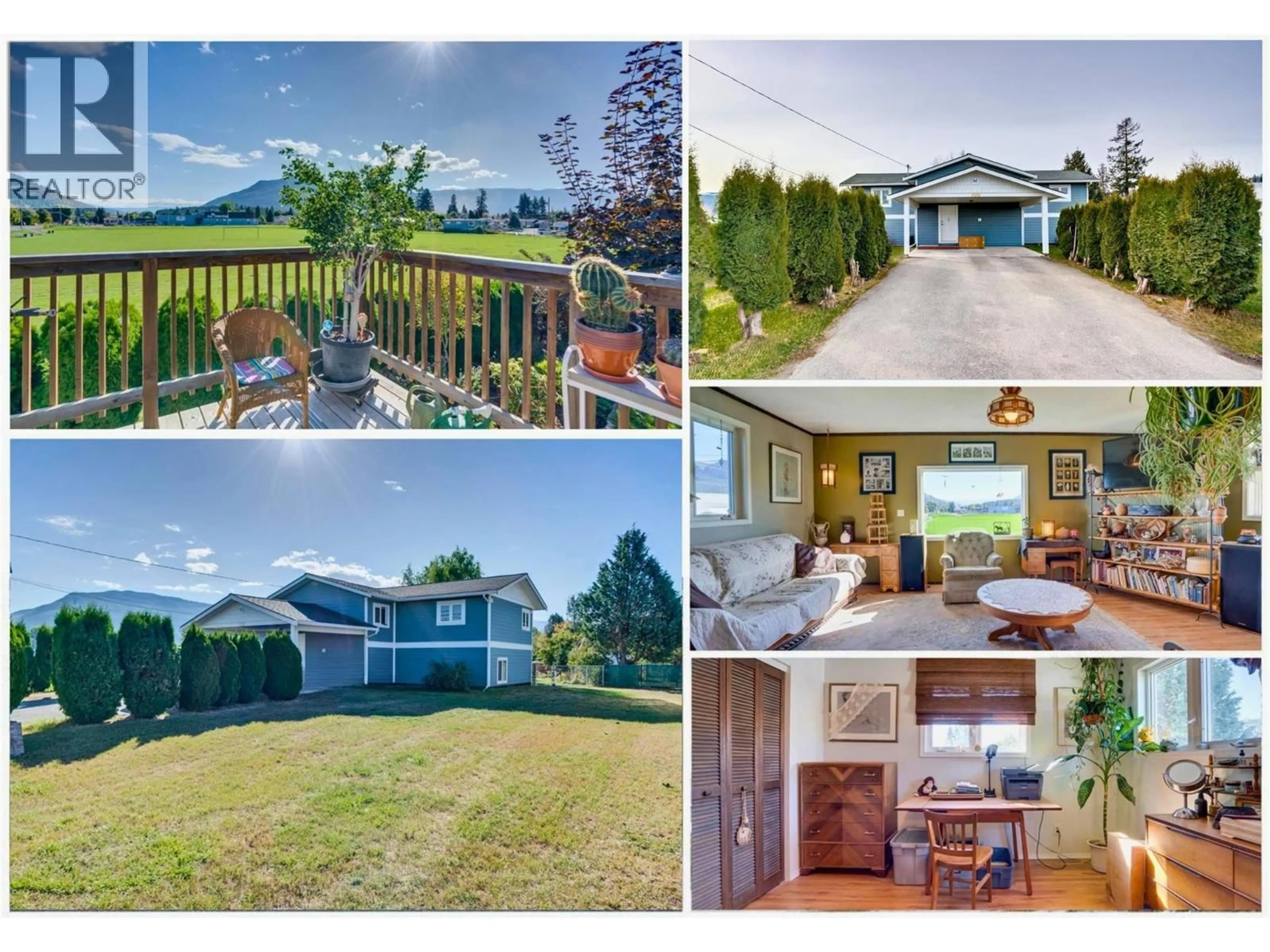 A pic from outside/outdoor area/front of a property/back of a property/a pic from drone, water/lake/river/ocean view for 700 BASS AVENUE, Enderby British Columbia V4Y4B4