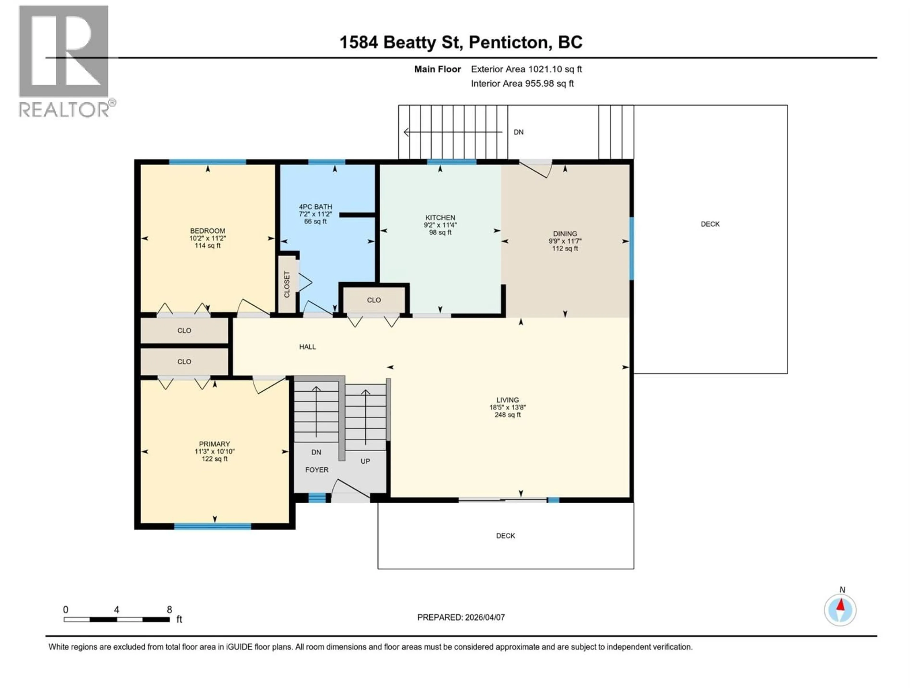 Floor plan for 1584 BEATTY STREET, Penticton British Columbia V2A7B3