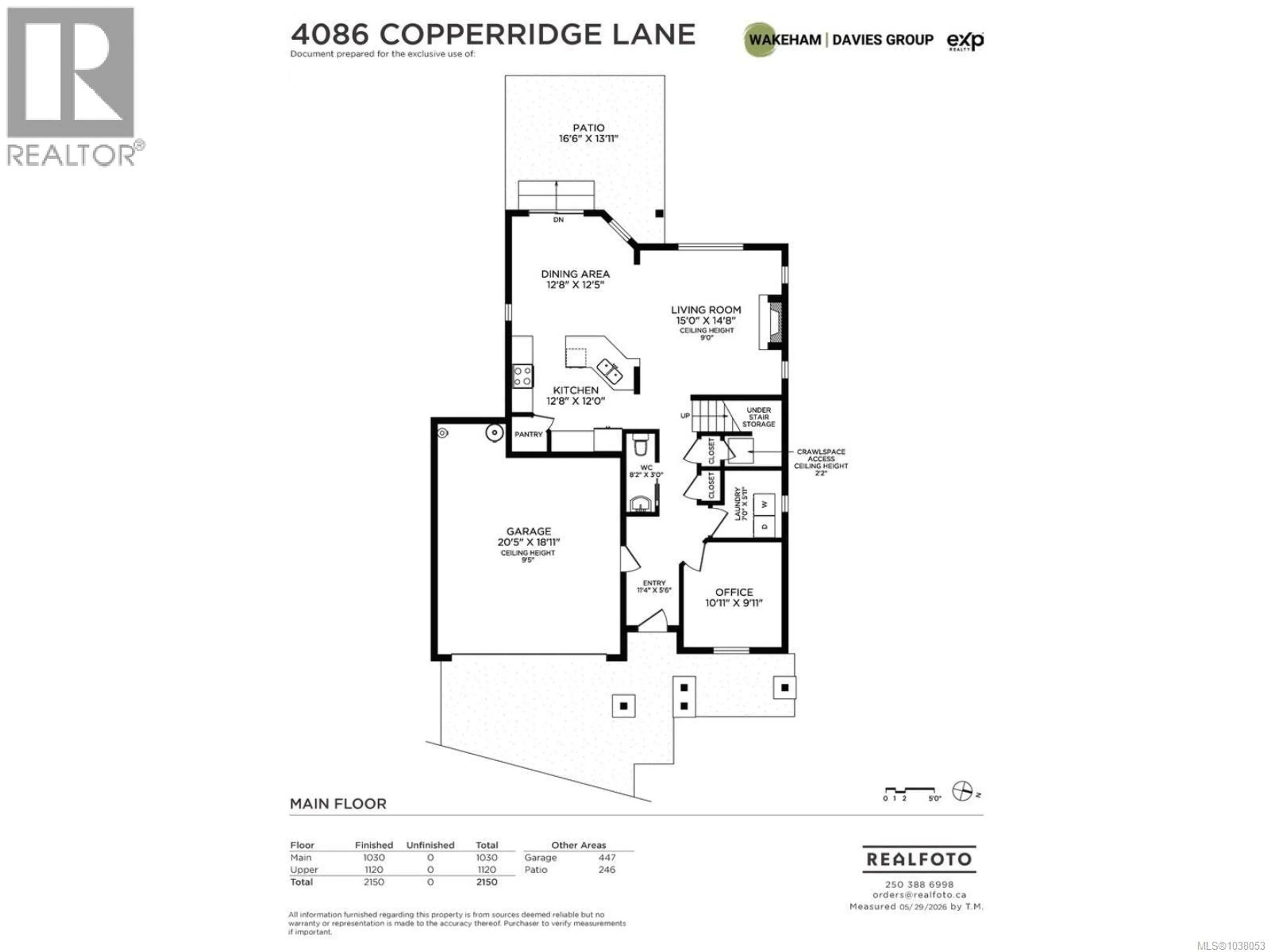 Floor plan for 4086 COPPERRIDGE LANE, Saanich British Columbia V8Z0B2