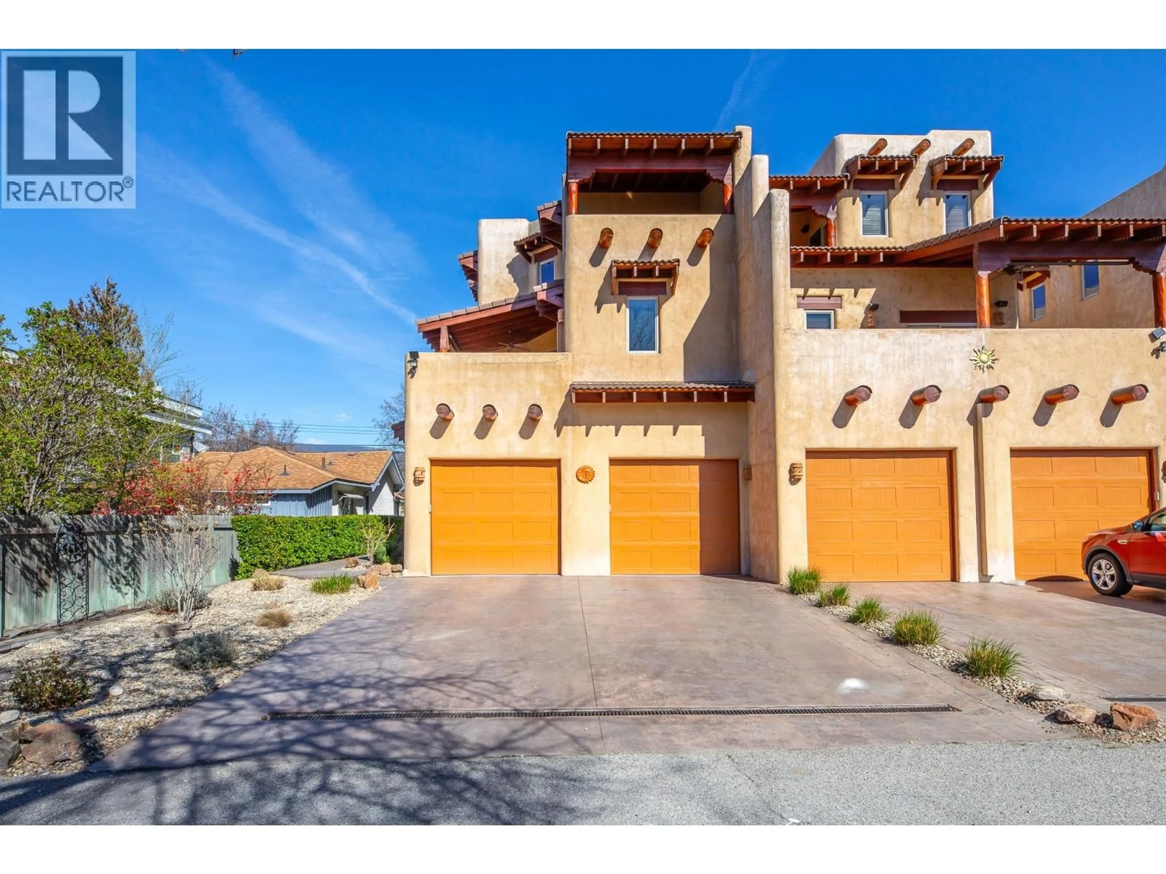 A pic from outside/outdoor area/front of a property/back of a property/a pic from drone, street for 105 - 483 MAURICE STREET, Penticton British Columbia V2A5V8