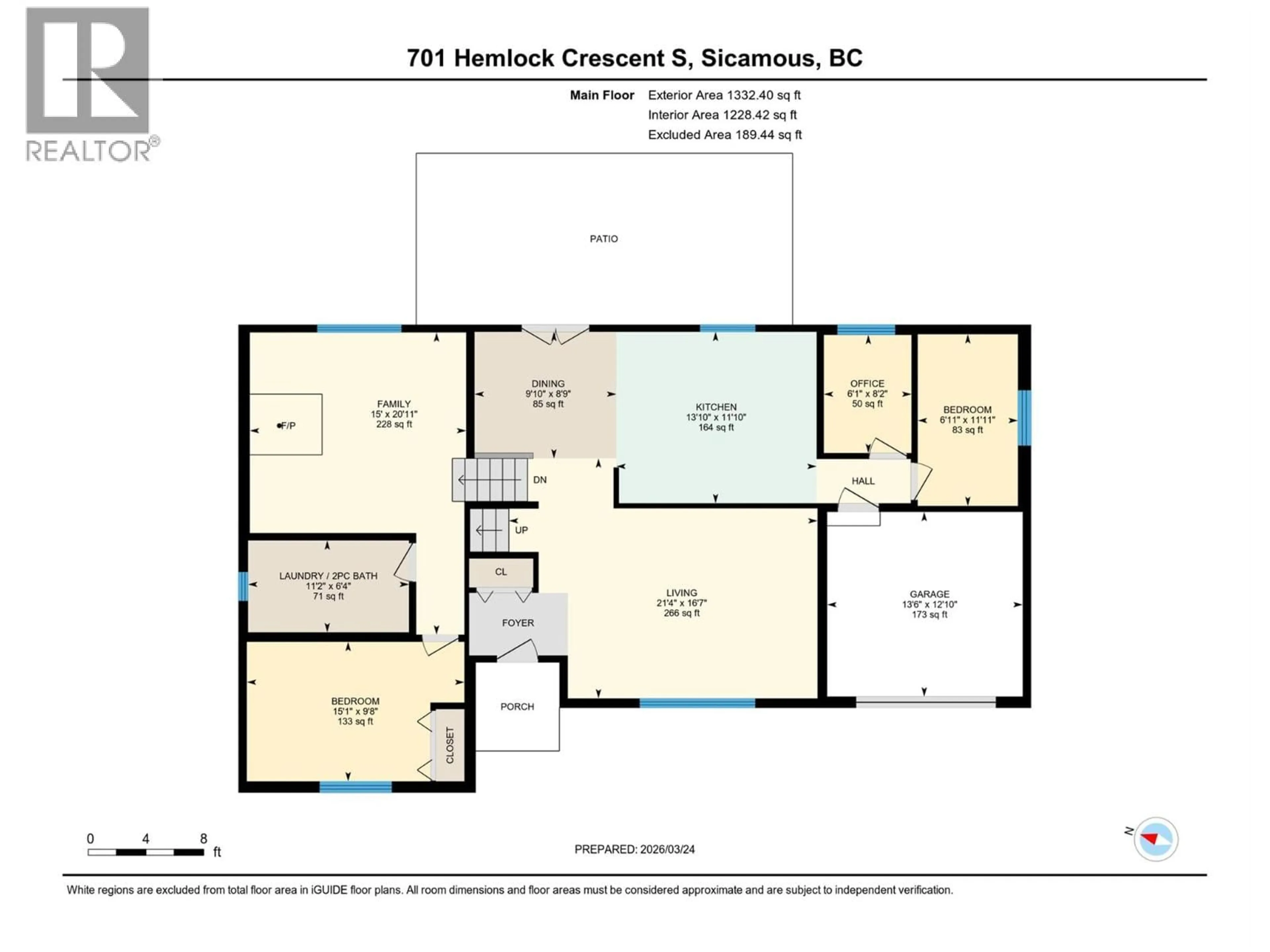 Floor plan for 701 HEMLOCK CRESCENT SOUTH, Sicamous British Columbia V0E2V1