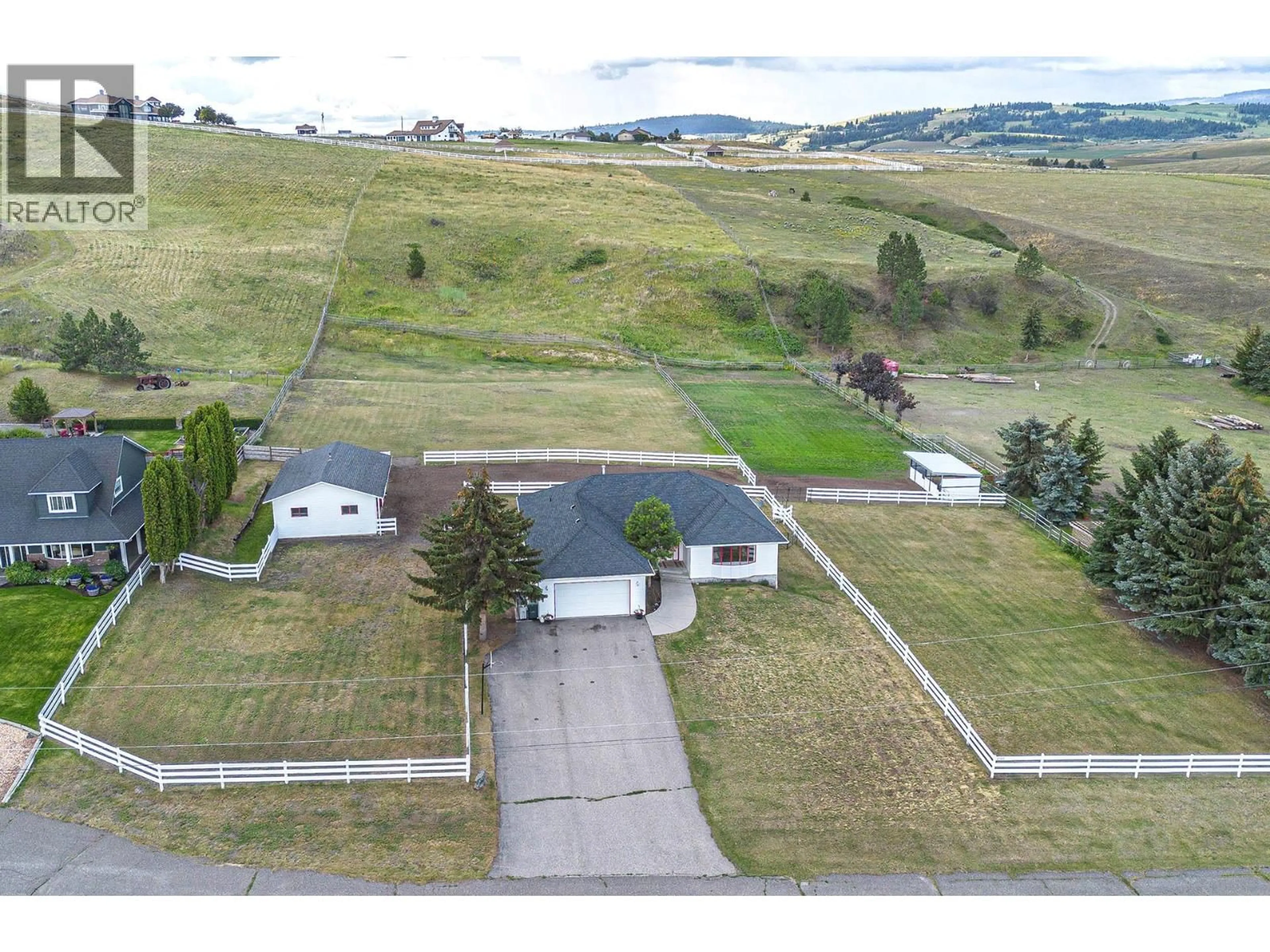A pic from outside/outdoor area/front of a property/back of a property/a pic from drone, mountain view for 2740 SIMMS PLACE, Kamloops British Columbia V0E2A0