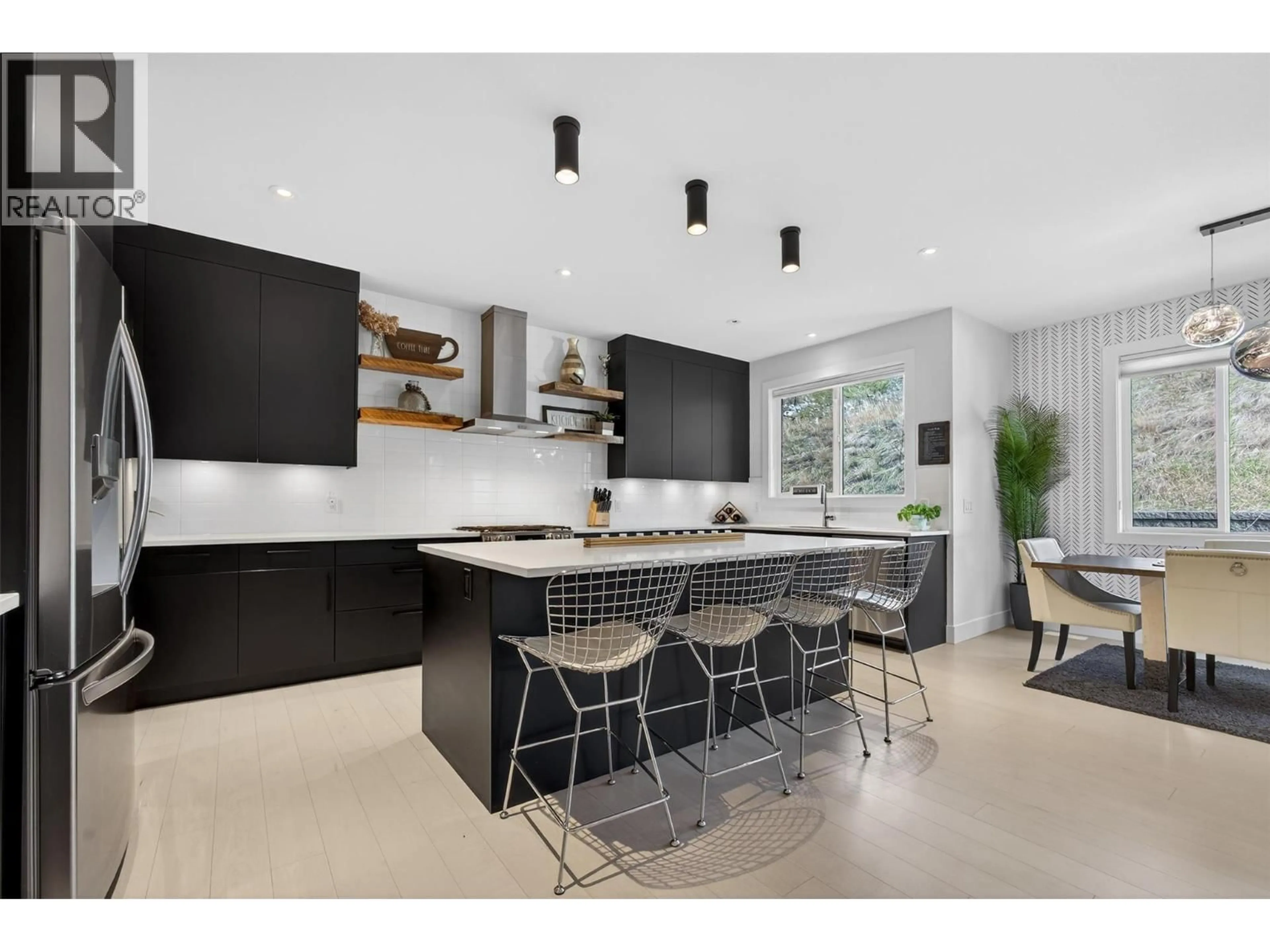 Contemporary kitchen, ceramic/tile floor for 2008 BEGBIE ROAD, Kelowna British Columbia V1V2X3