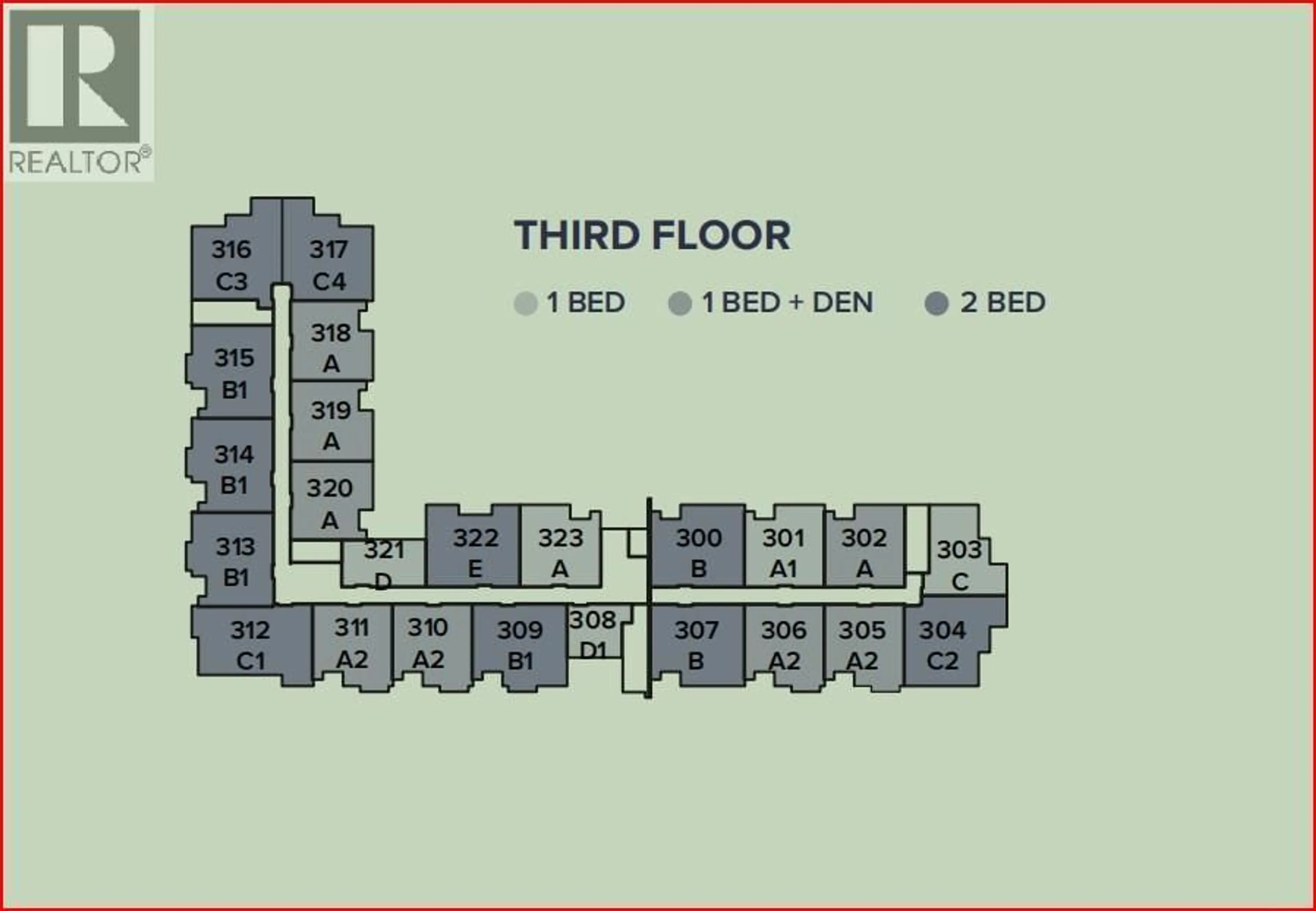 Floor plan for 322 - 722 VALLEY ROAD, Kelowna British Columbia V1E2E6