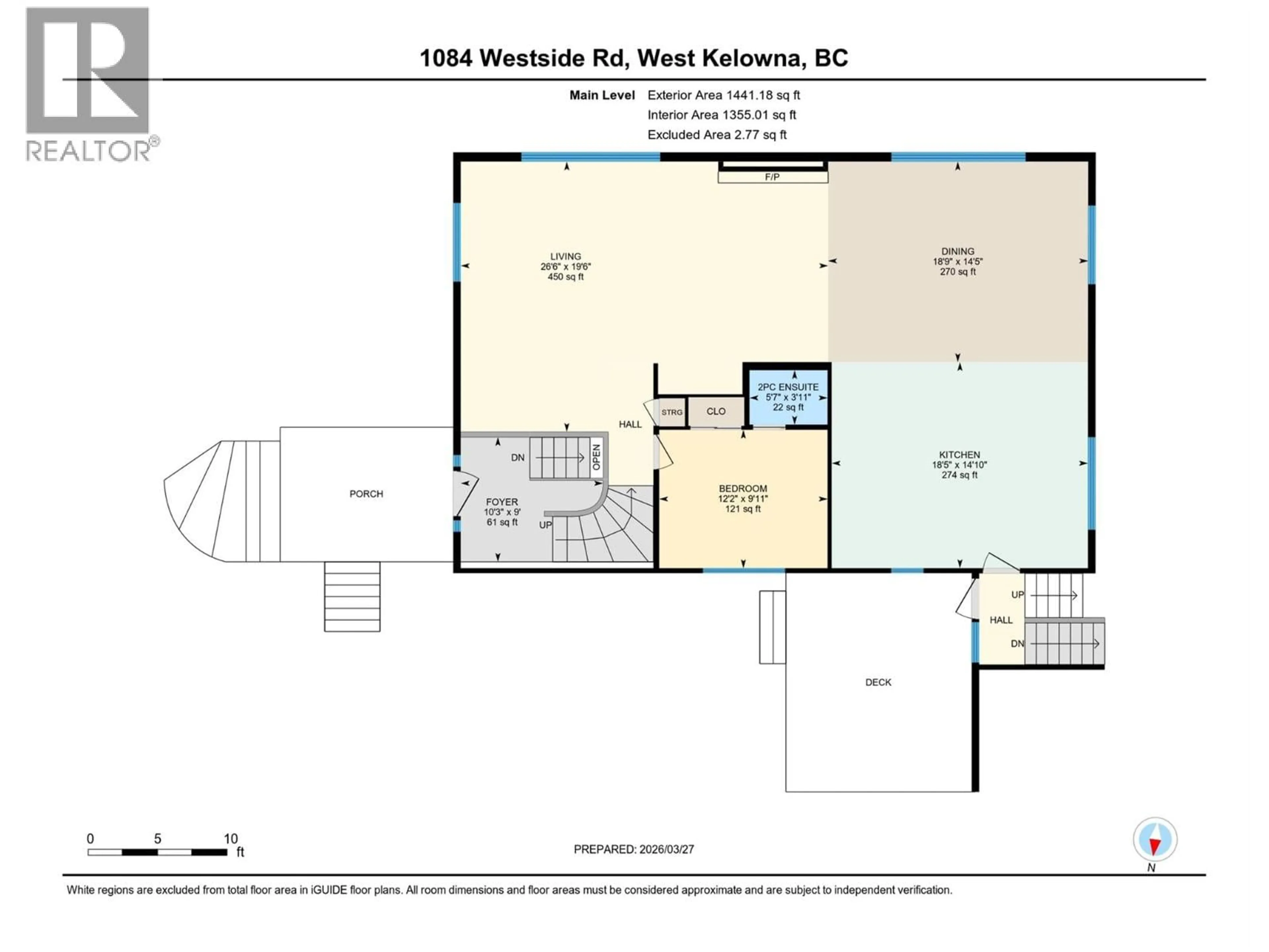 Floor plan for 1084 WESTSIDE ROAD SOUTH, West Kelowna British Columbia V1Z3S1
