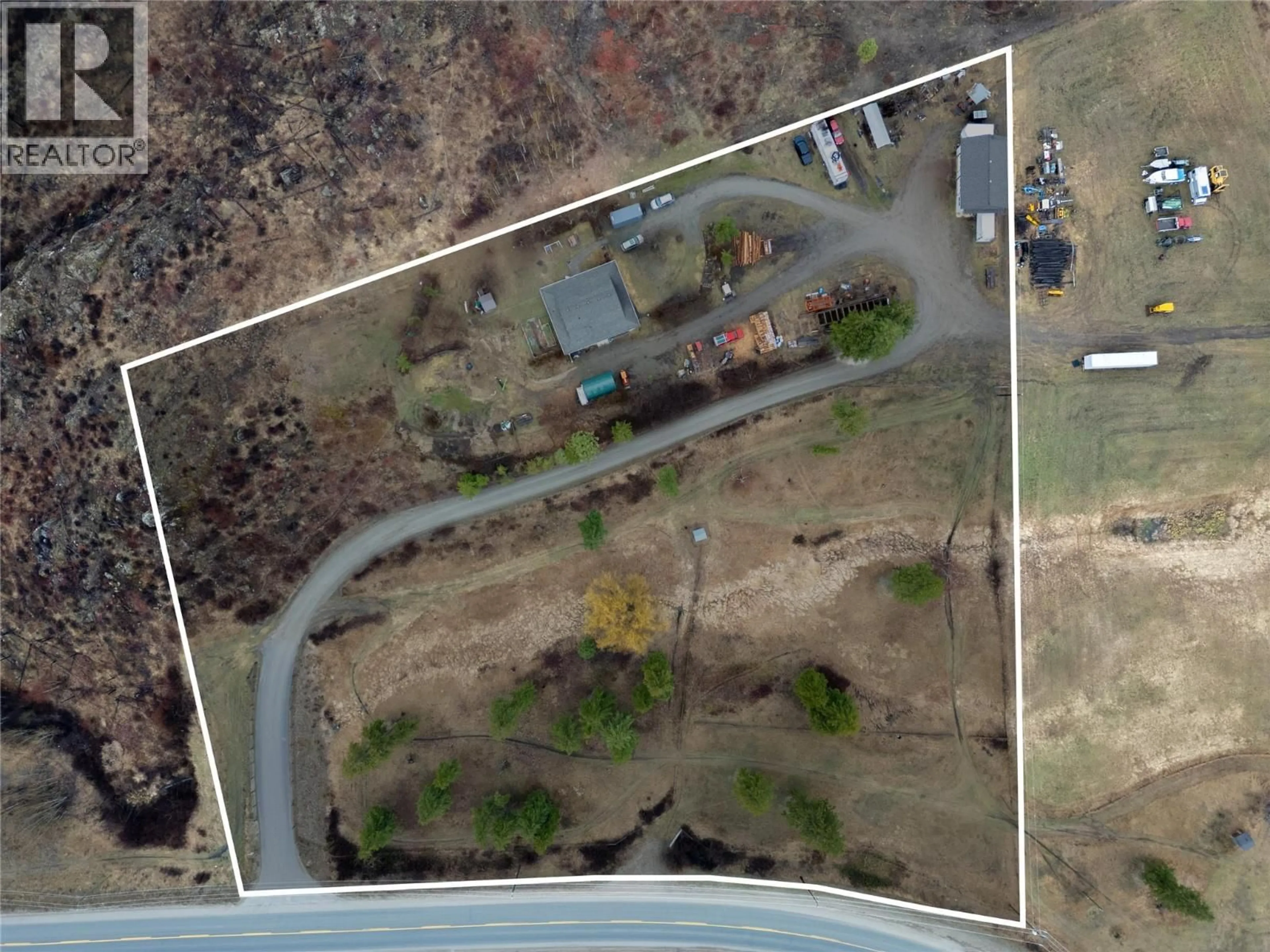 A pic from outside/outdoor area/front of a property/back of a property/a pic from drone, unknown for 4066 AGATE BAY ROAD, Barriere British Columbia V0E2E0