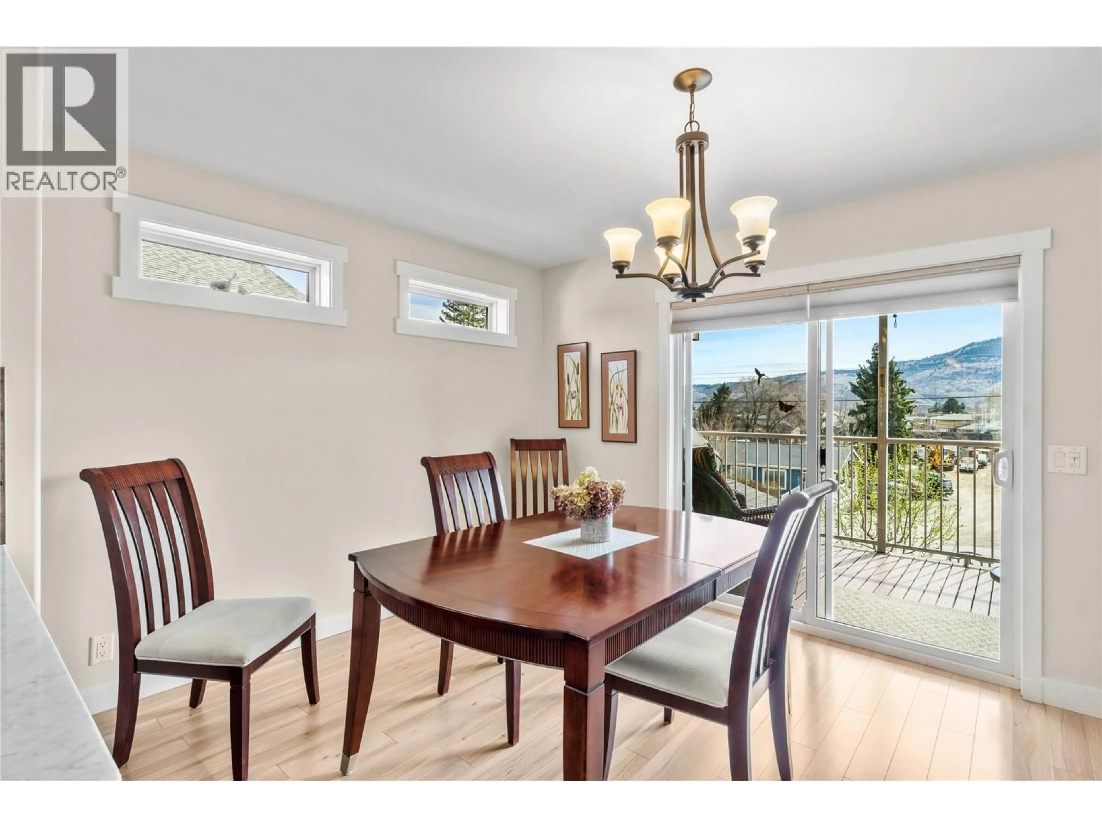Dining room, wood/laminate floor for 3 - 1900 ORD ROAD, Kamloops British Columbia V2B0B6
