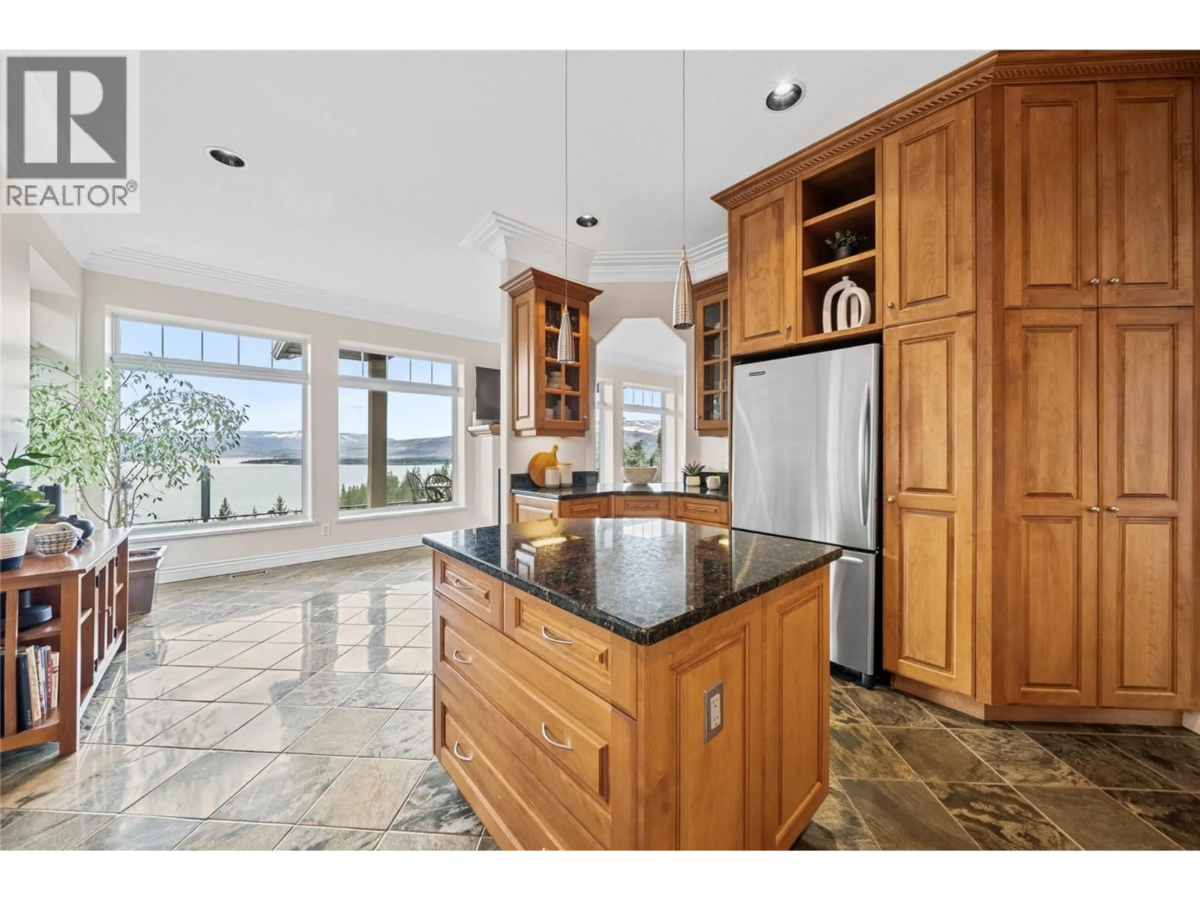 Open concept kitchen, ceramic/tile floor for 3676 MCBRIDE ROAD, Blind Bay British Columbia V0E1H1
