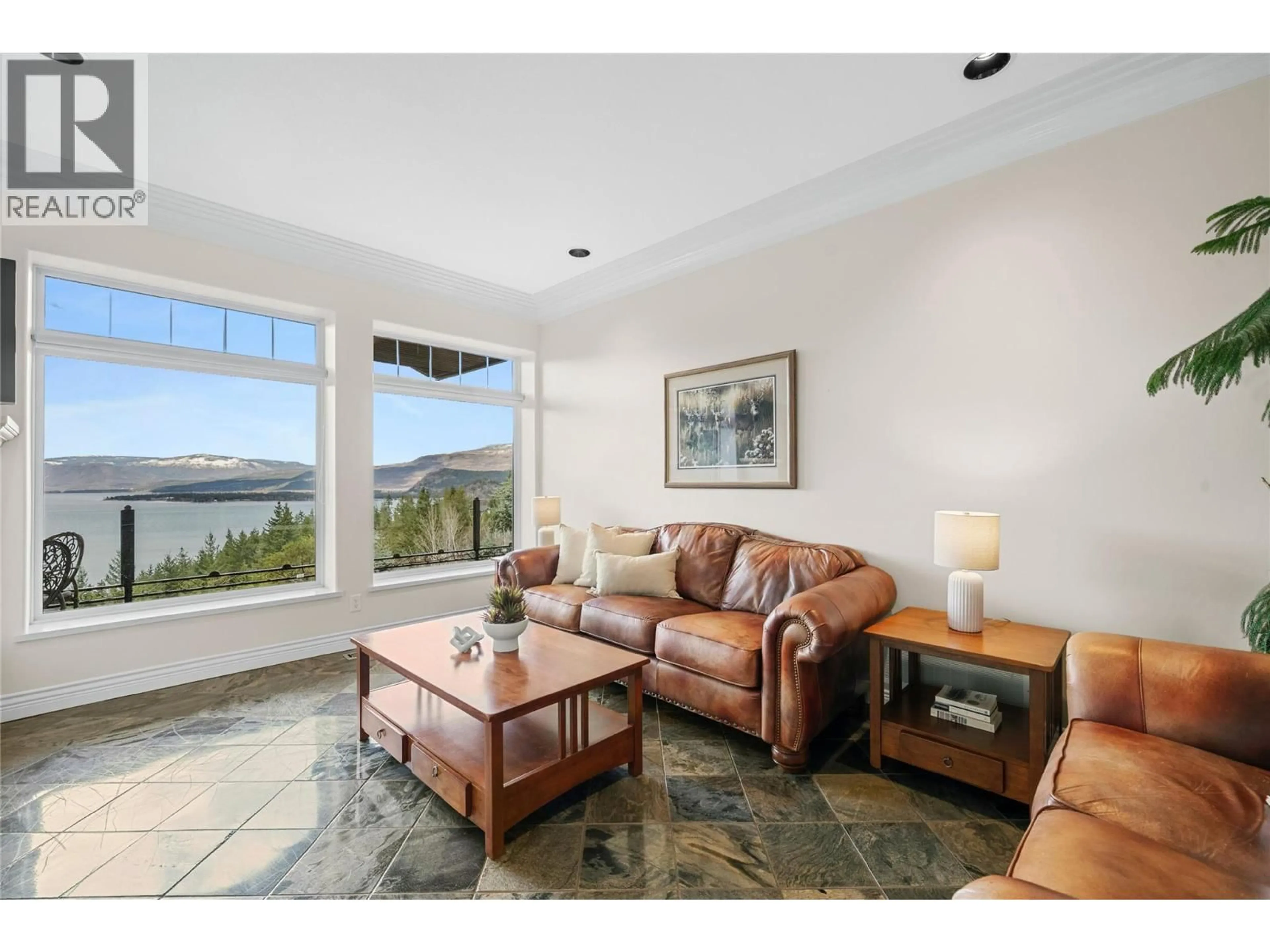 Living room with furniture, ceramic/tile floor for 3676 MCBRIDE ROAD, Blind Bay British Columbia V0E1H1