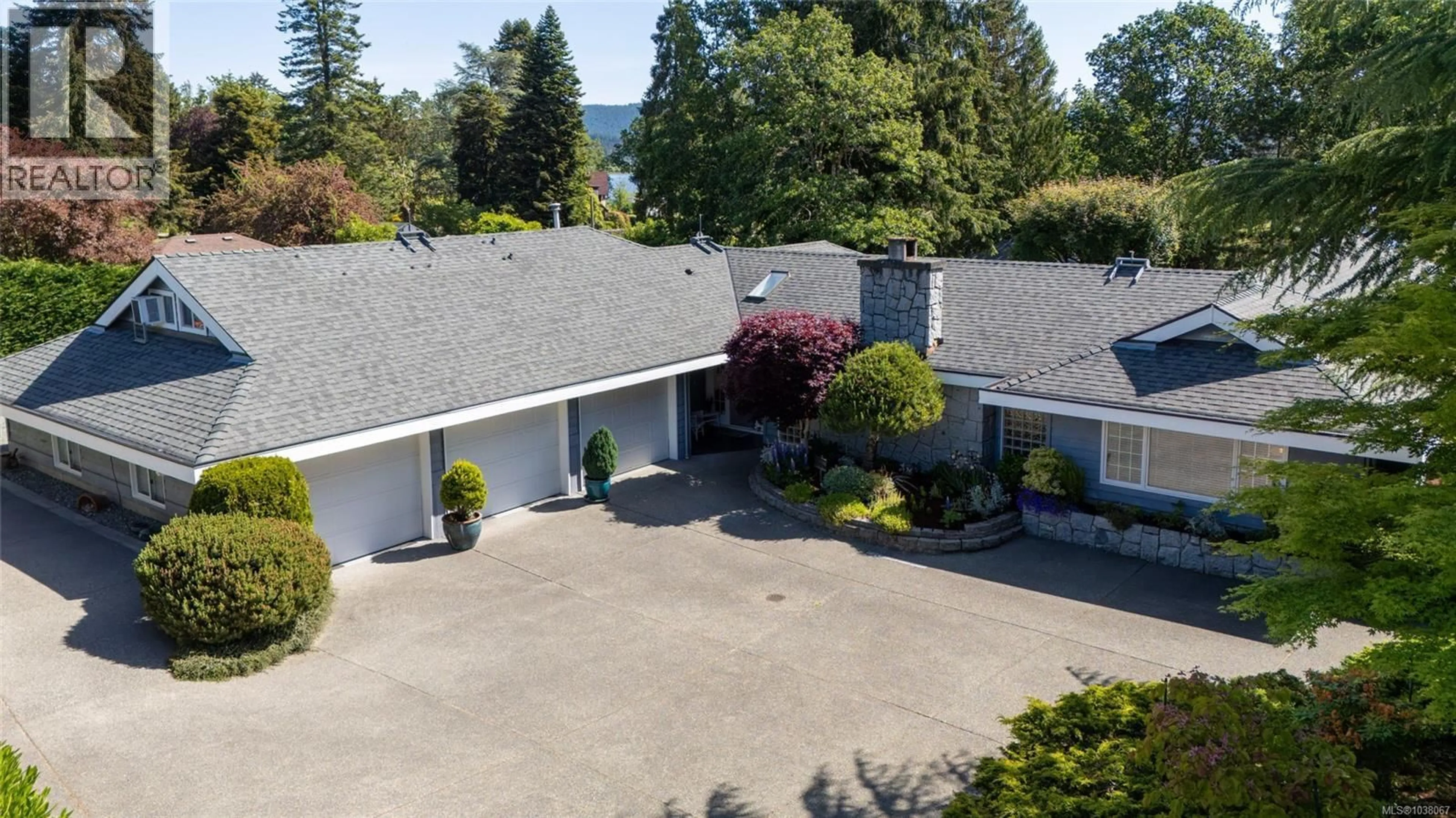 A pic from outside/outdoor area/front of a property/back of a property/a pic from drone, water/lake/river/ocean view for 2221 TARN PLACE, Duncan British Columbia V9L5E7