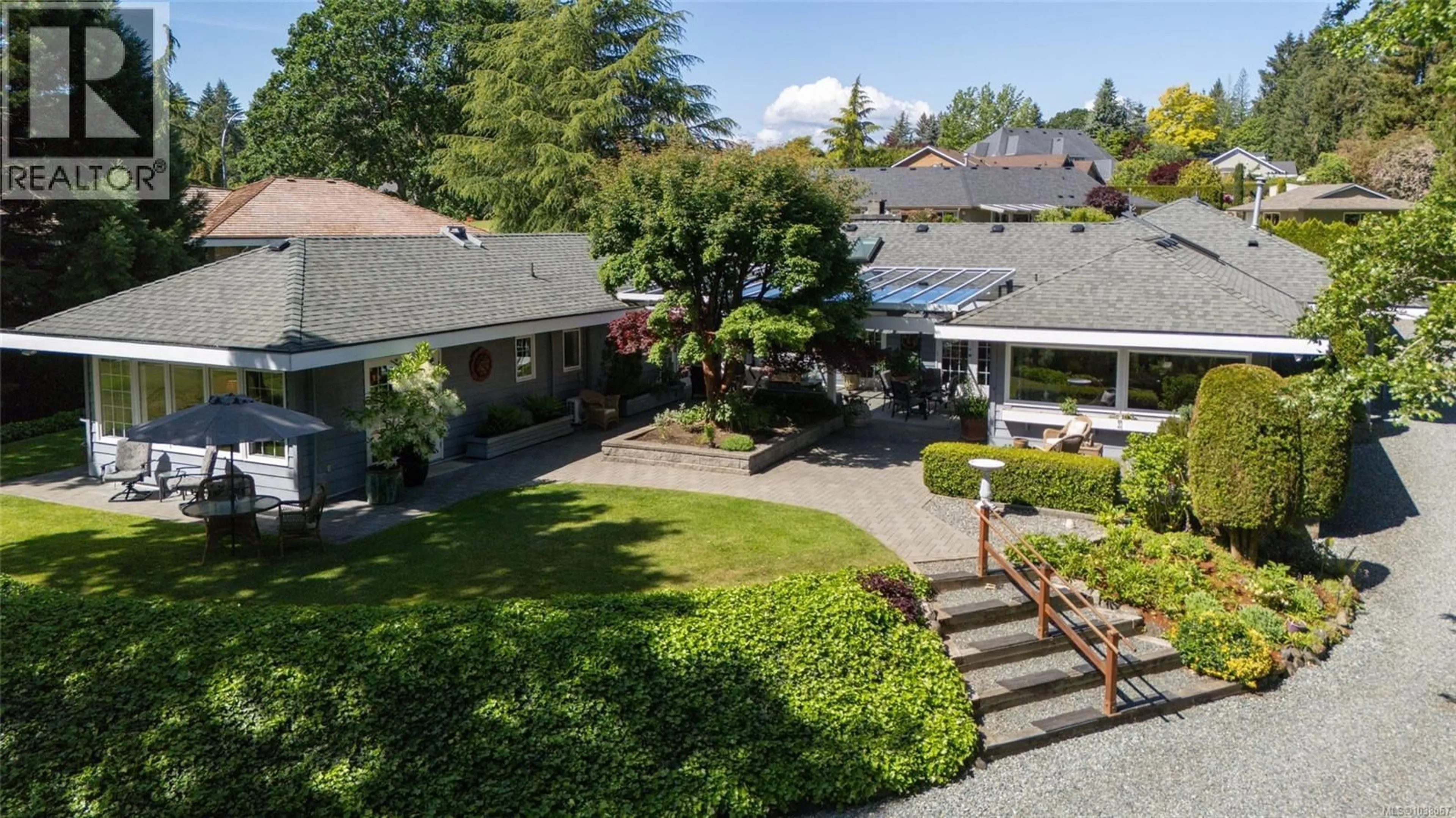 A pic from outside/outdoor area/front of a property/back of a property/a pic from drone, unknown for 2221 TARN PLACE, Duncan British Columbia V9L5E7