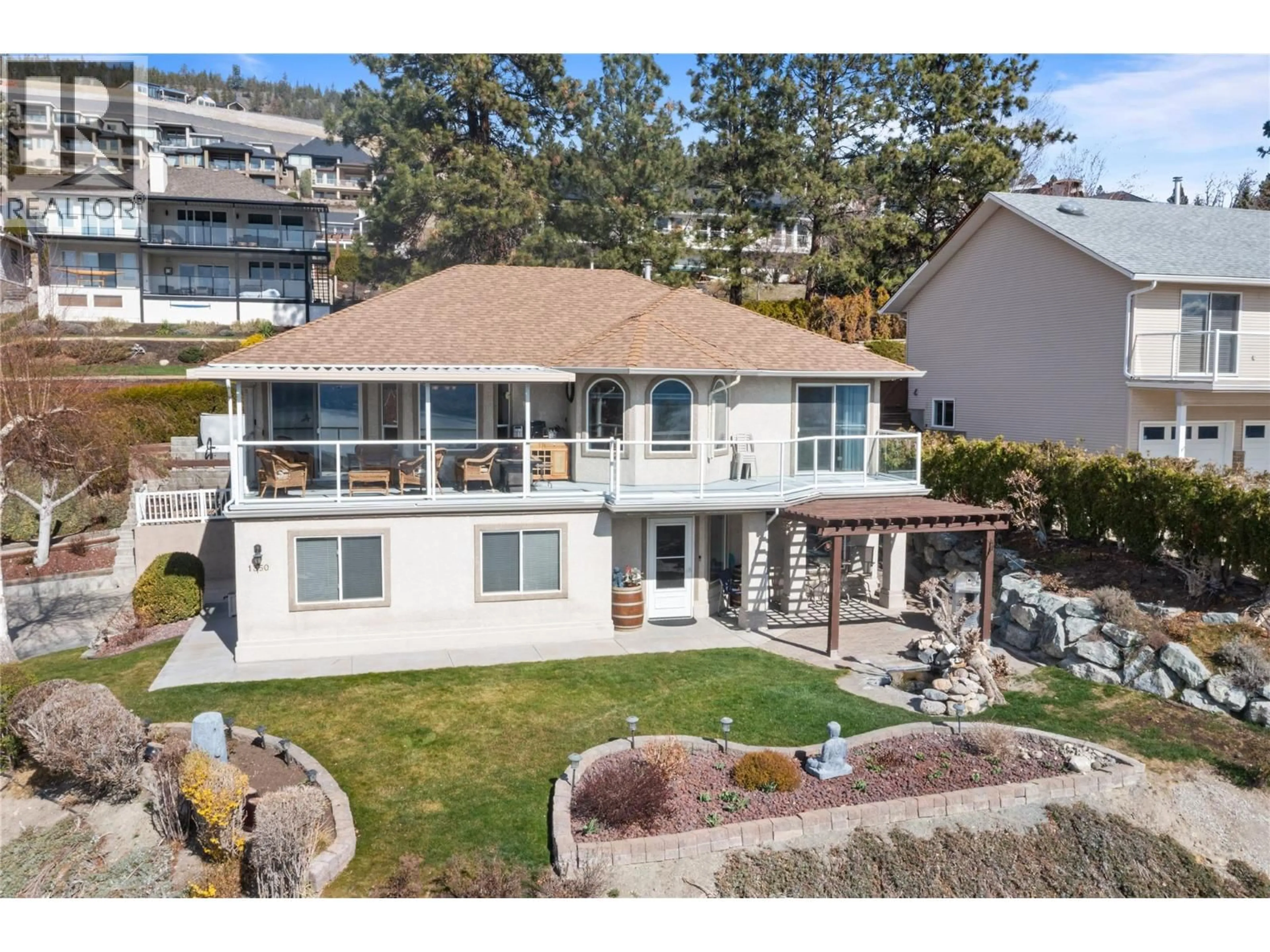 A pic from outside/outdoor area/front of a property/back of a property/a pic from drone, unknown for 1350 GREGORY ROAD, West Kelowna British Columbia V1Z3P2