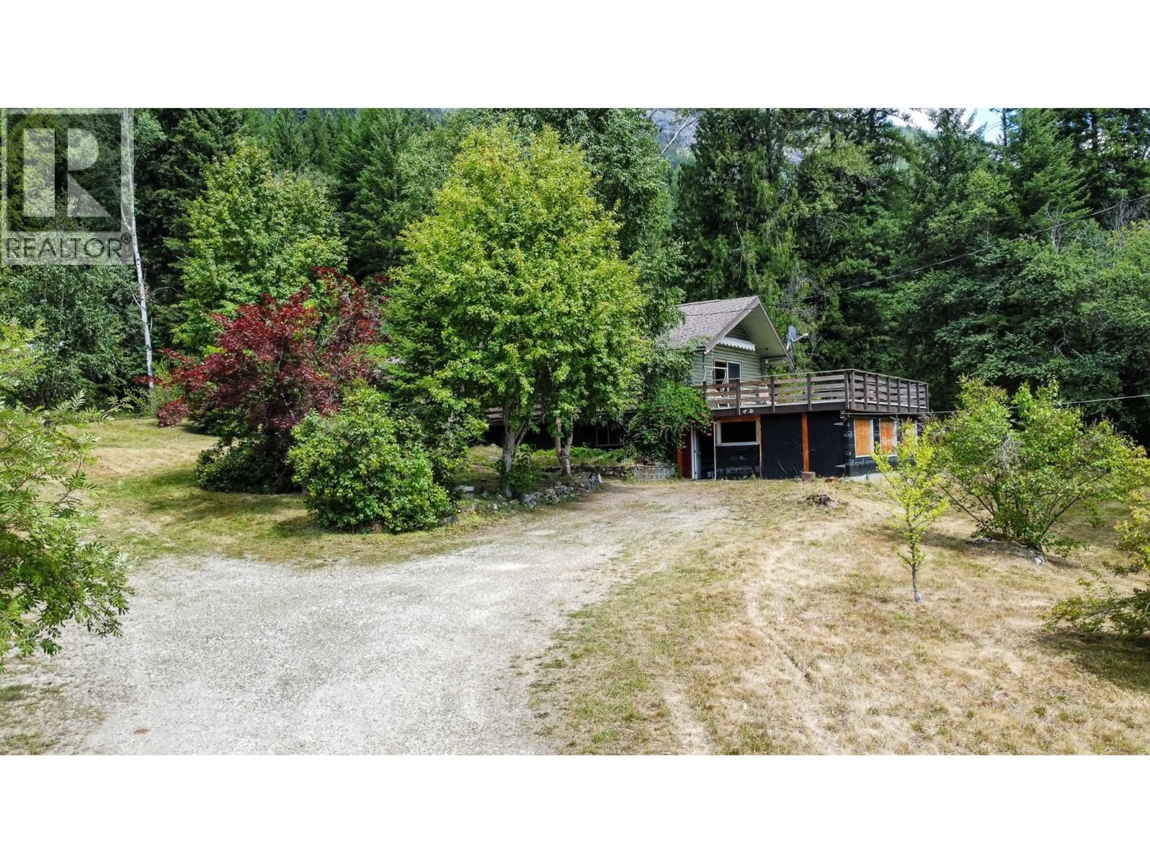 A pic from outside/outdoor area/front of a property/back of a property/a pic from drone, unknown for 3026 UPPER SLOCAN PARK ROAD, Slocan Park British Columbia V0G2E0