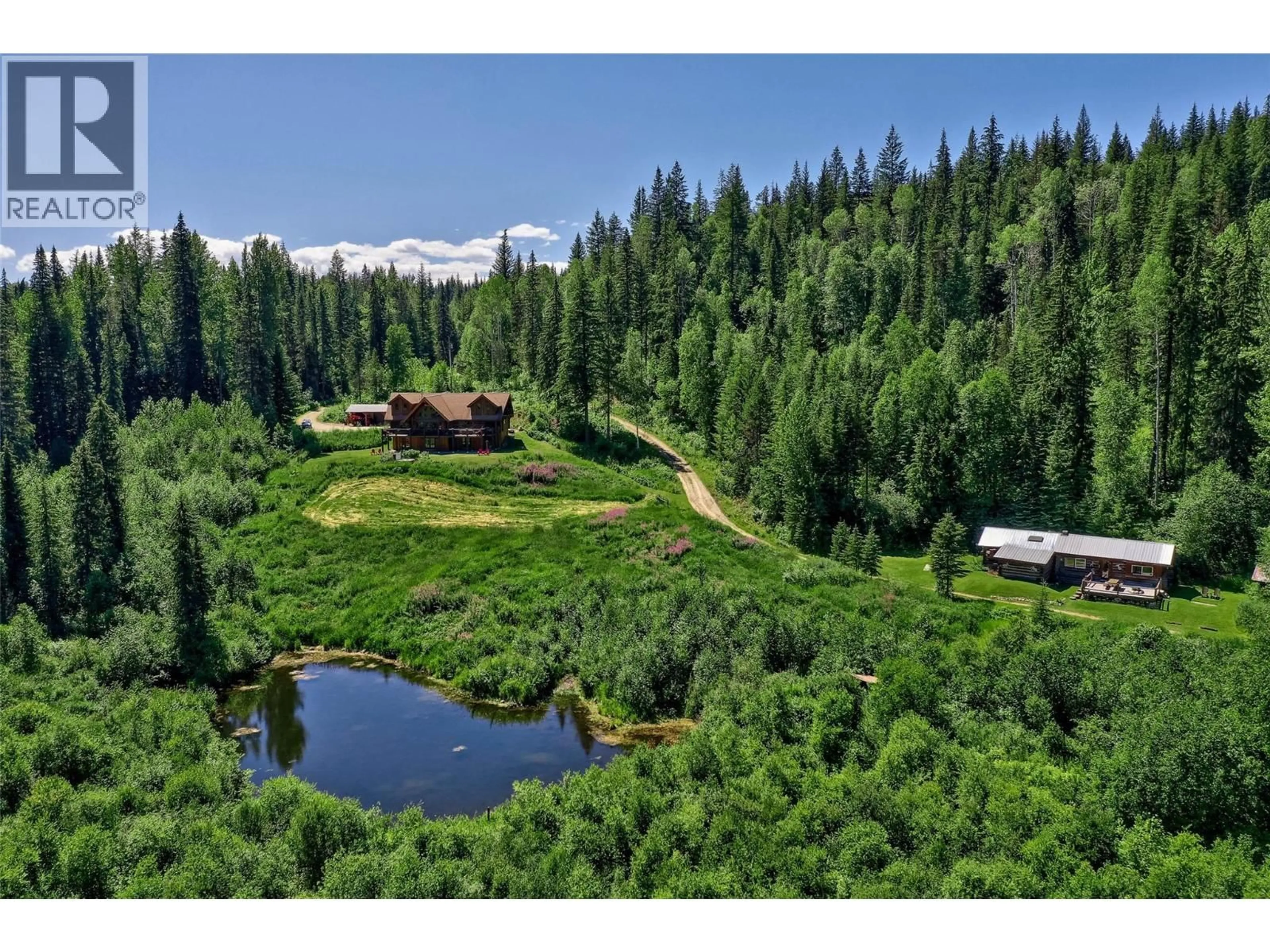 A pic from outside/outdoor area/front of a property/back of a property/a pic from drone, unknown for 6584 CORRAL ROAD, Clearwater British Columbia V0E1N1