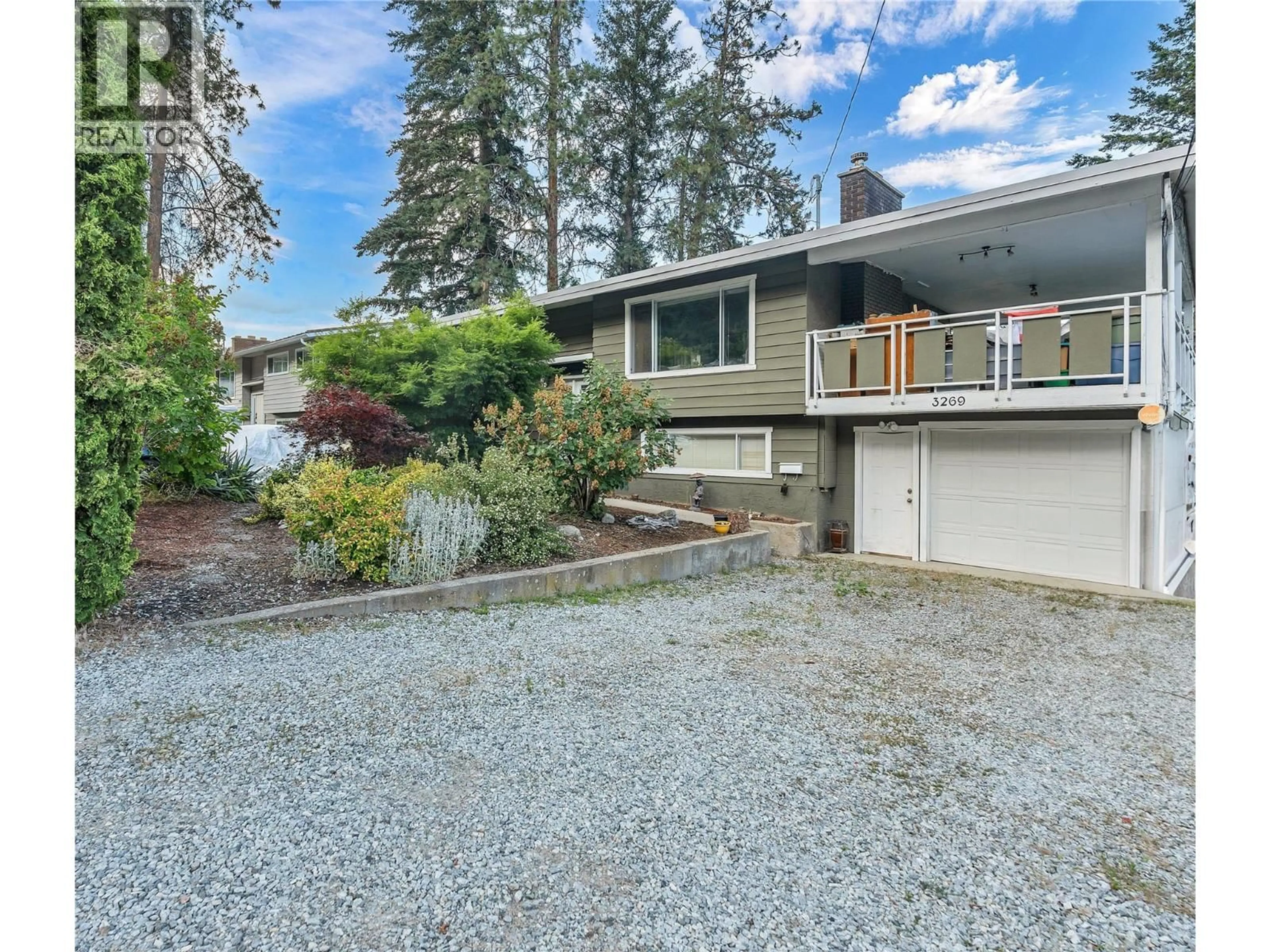 A pic from outside/outdoor area/front of a property/back of a property/a pic from drone, street for 3269 MCIVER ROAD WEST, West Kelowna British Columbia V4T1G2