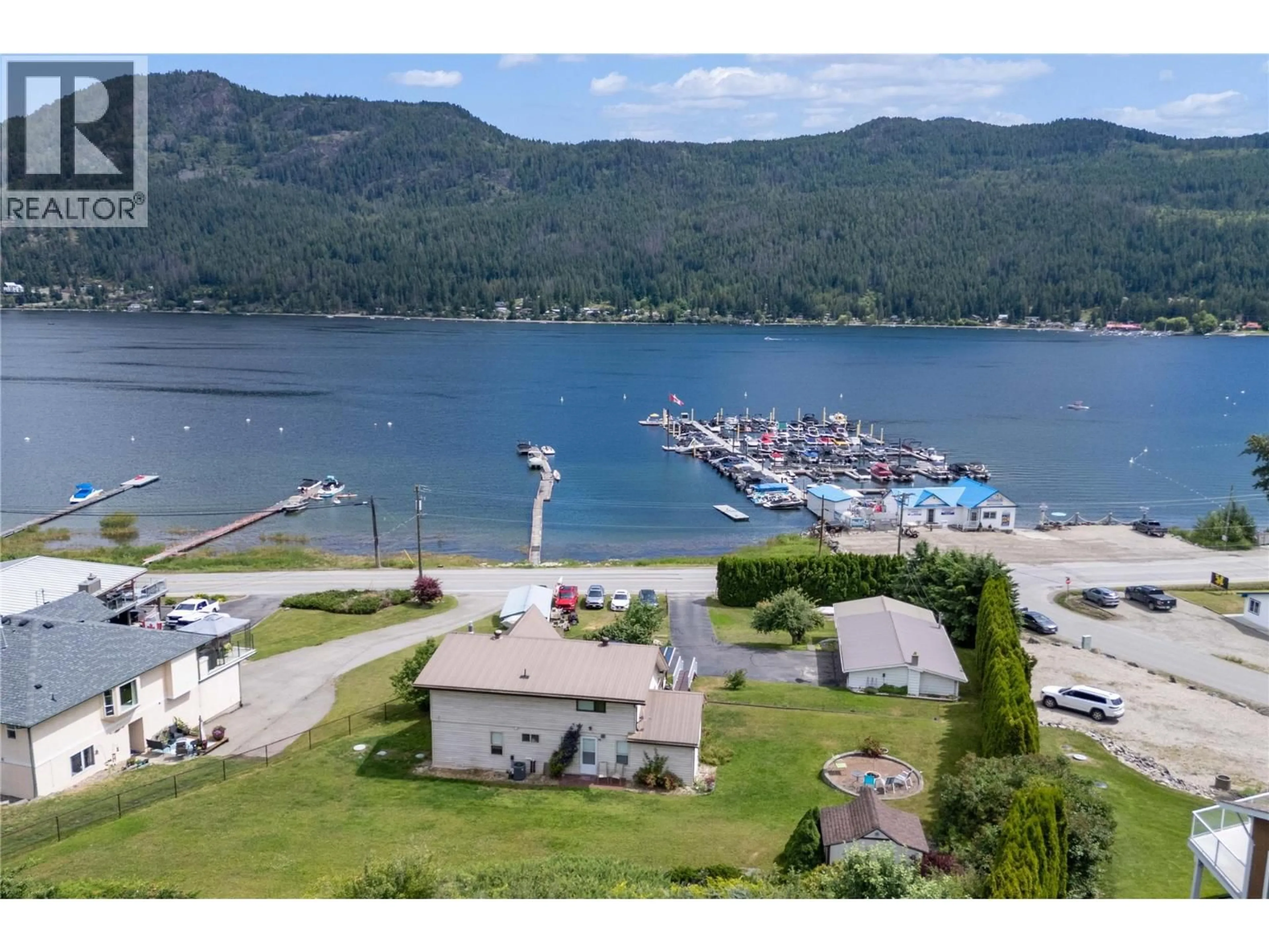 A pic from outside/outdoor area/front of a property/back of a property/a pic from drone, water/lake/river/ocean view for 2504 BLIND BAY ROAD, Blind Bay British Columbia V0E1H1