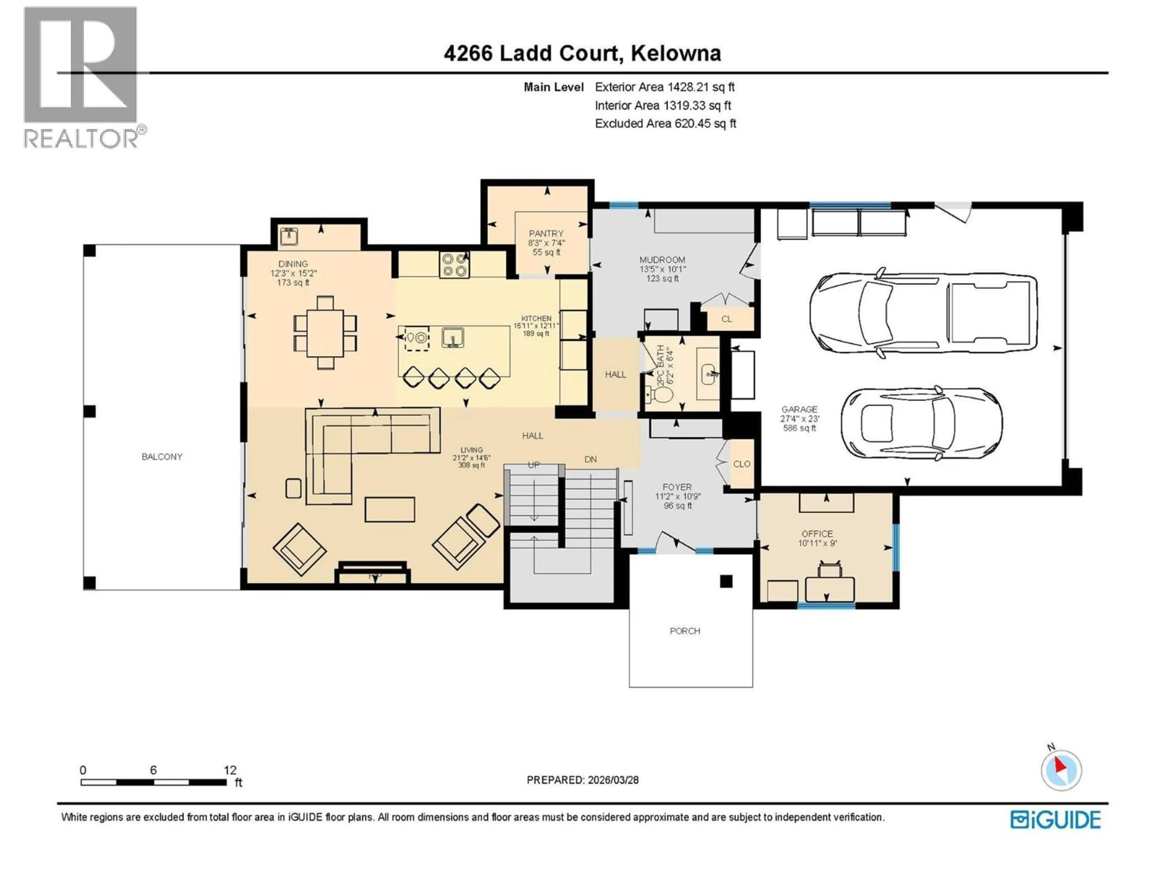 Floor plan for 4266 LADD COURT, Kelowna British Columbia V1W0B6