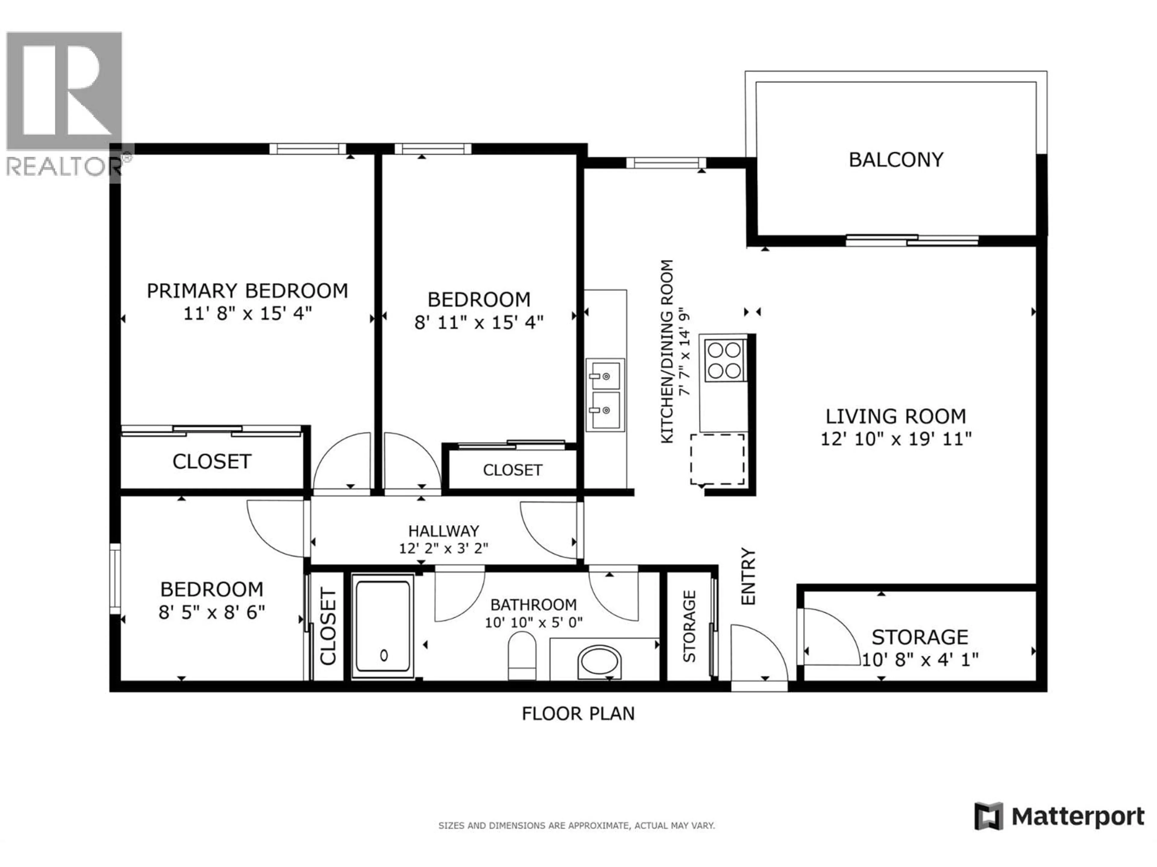 Floor plan for 104 - 445 ALL STAR COURT, Kelowna British Columbia V1X5N7