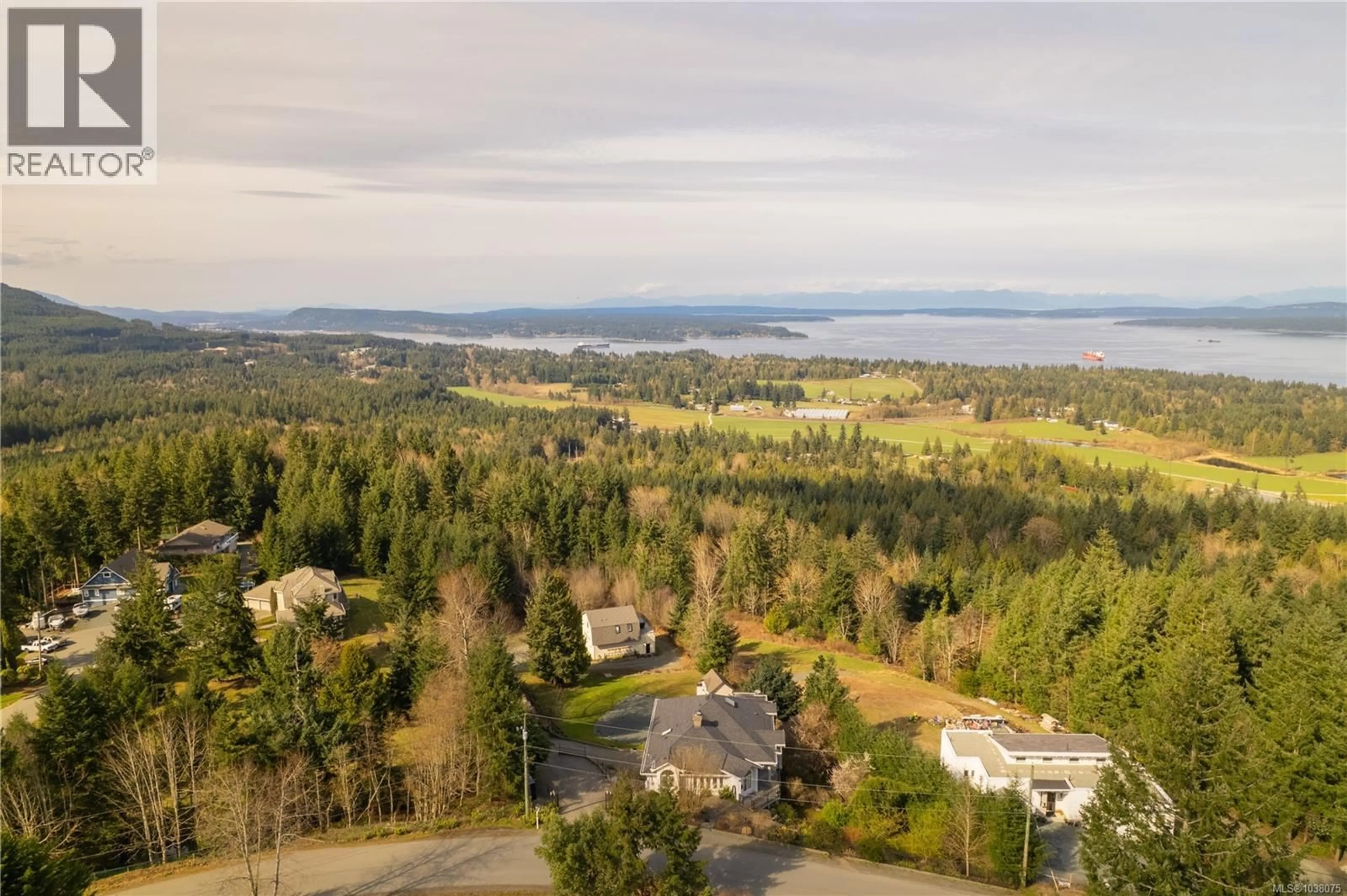 A pic from outside/outdoor area/front of a property/back of a property/a pic from drone, water/lake/river/ocean view for 3758 PANORAMA CRESCENT, Chemainus British Columbia V0R1K0