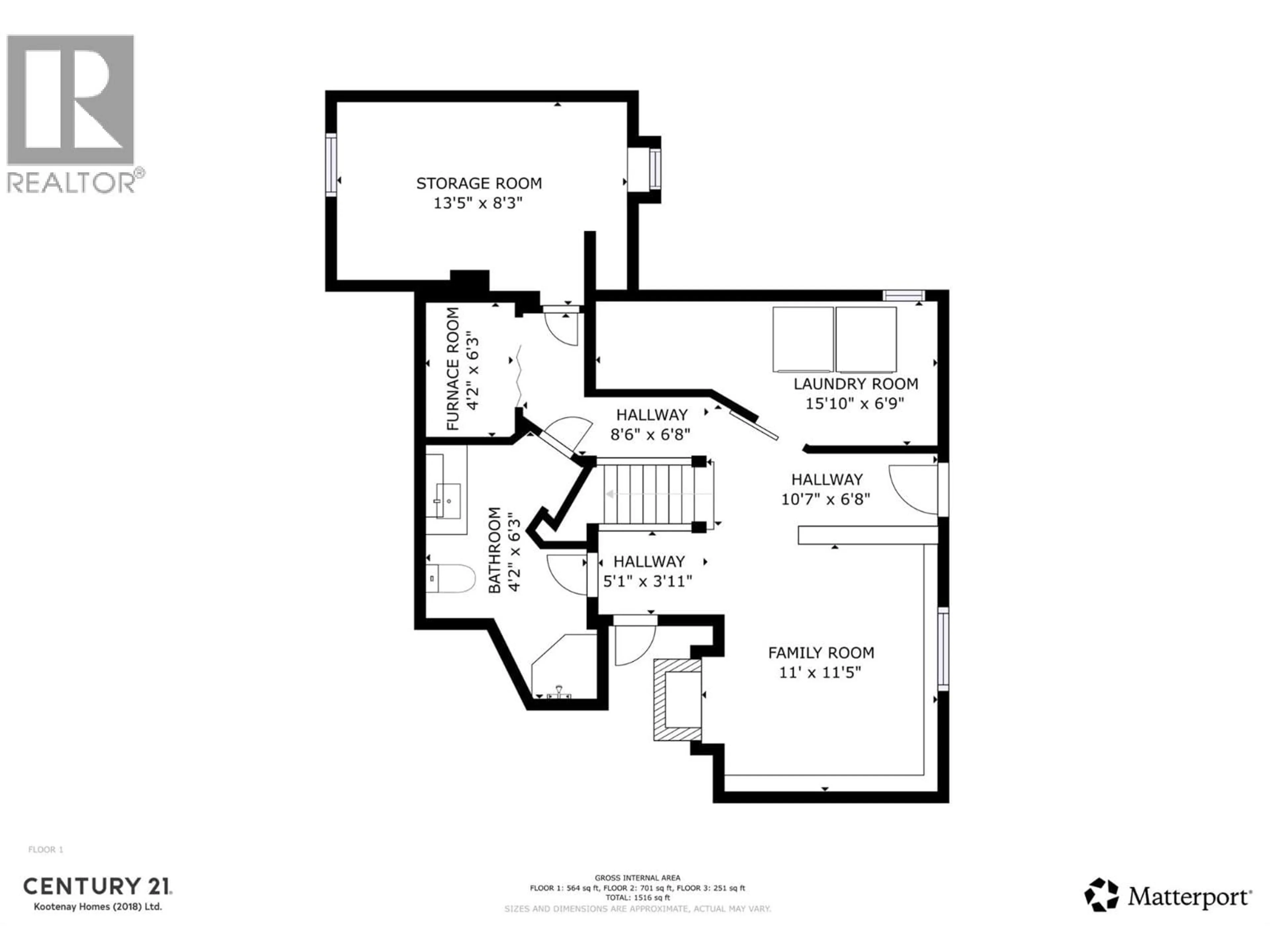 Floor plan for 745 KIPLING STREET, Warfield British Columbia V1R2A3