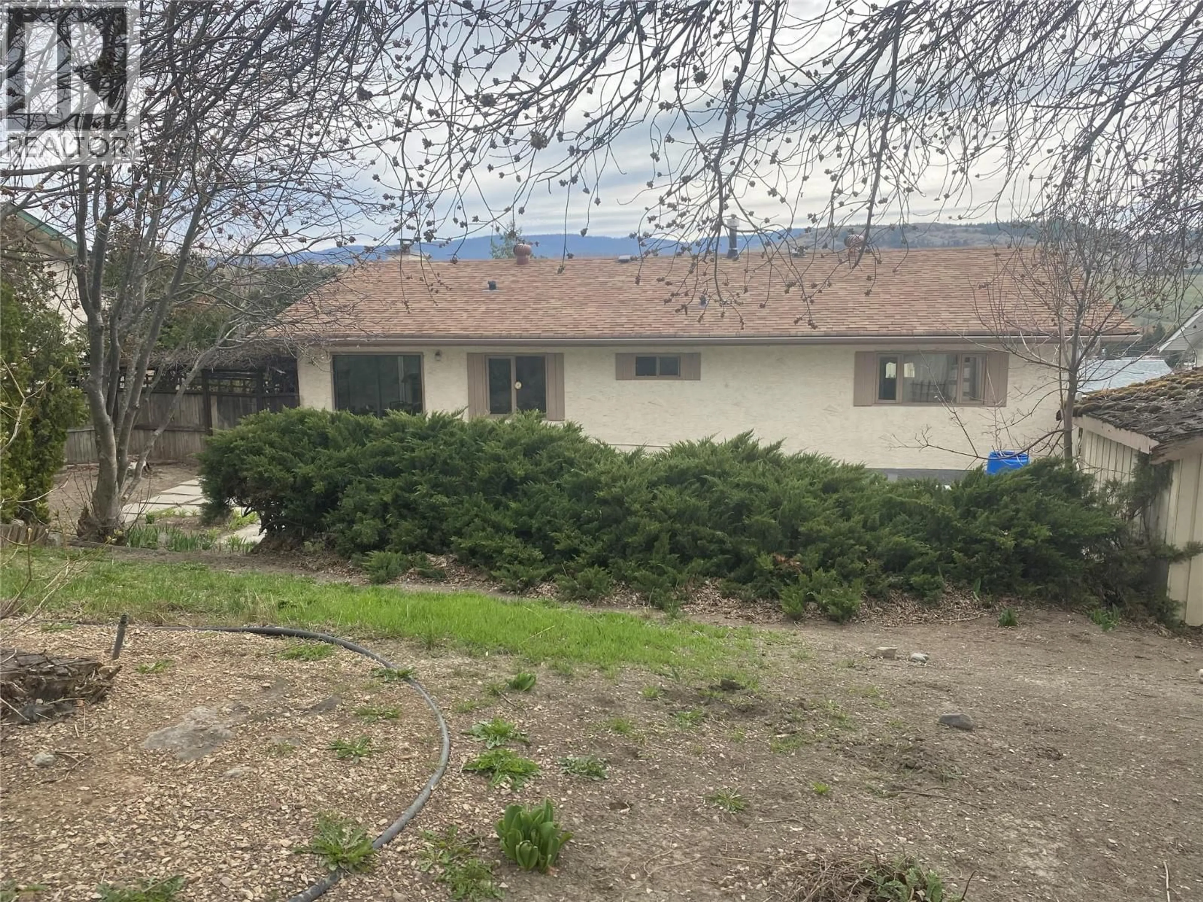 A pic from outside/outdoor area/front of a property/back of a property/a pic from drone, mountain view for 2900 PROSPECT DRIVE, Vernon British Columbia V1T8E4