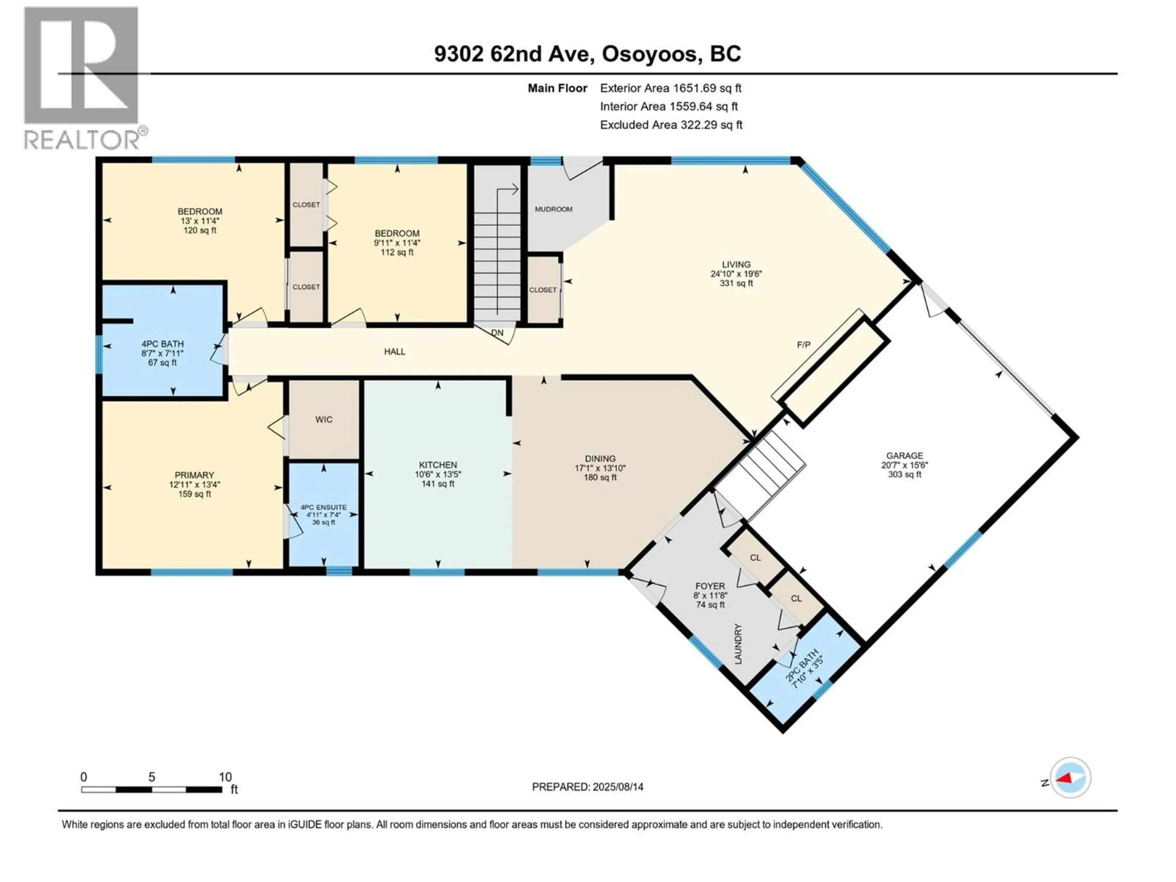 Floor plan for 9302 62ND AVENUE, Osoyoos British Columbia V0H1V1