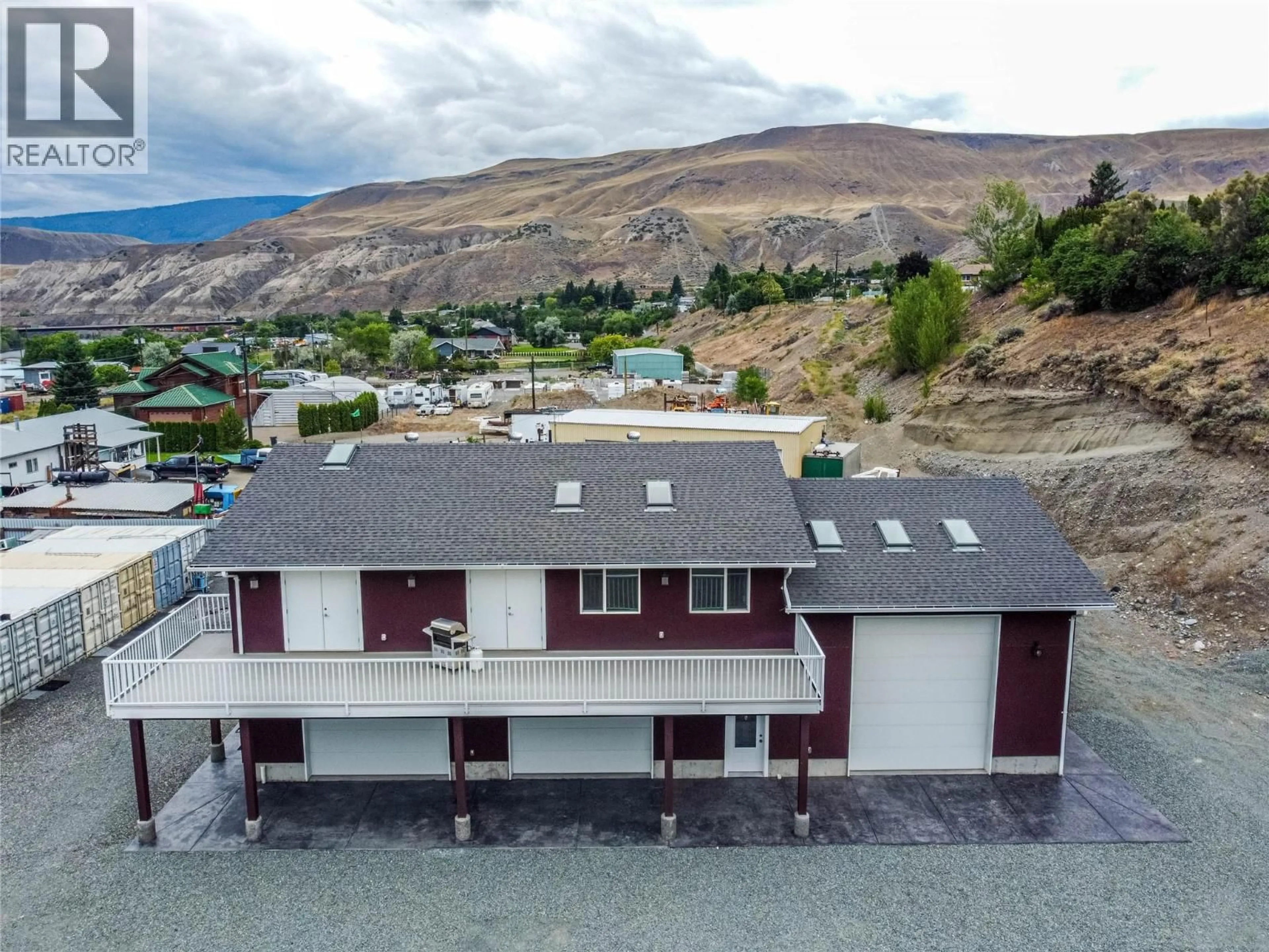 A pic from outside/outdoor area/front of a property/back of a property/a pic from drone, mountain view for 416 HOLLIS ROAD, Ashcroft British Columbia V0K1A0