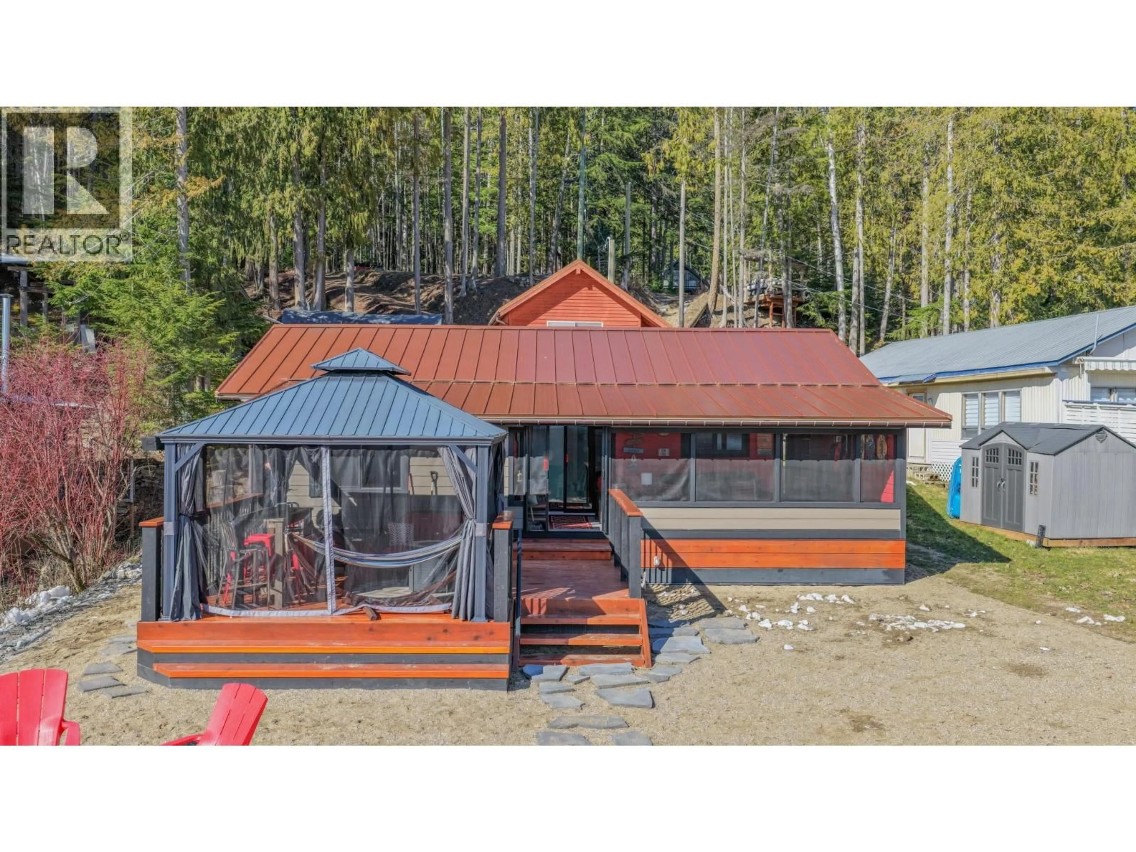 A pic from outside/outdoor area/front of a property/back of a property/a pic from drone, unknown for 105 MABEL LAKE SUBDIVISION ROAD, Enderby British Columbia V0E1V5