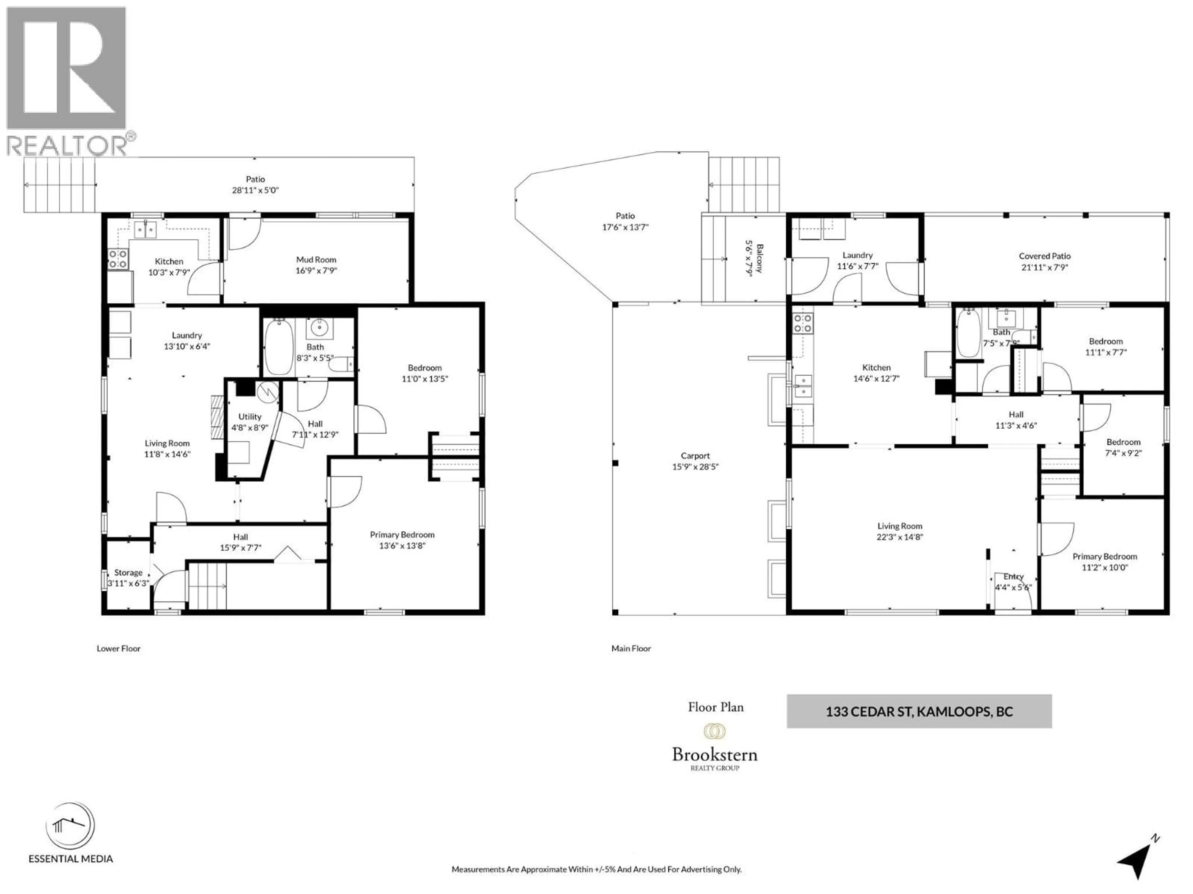 Floor plan for 133 CEDAR STREET, Kamloops British Columbia V2B1G2