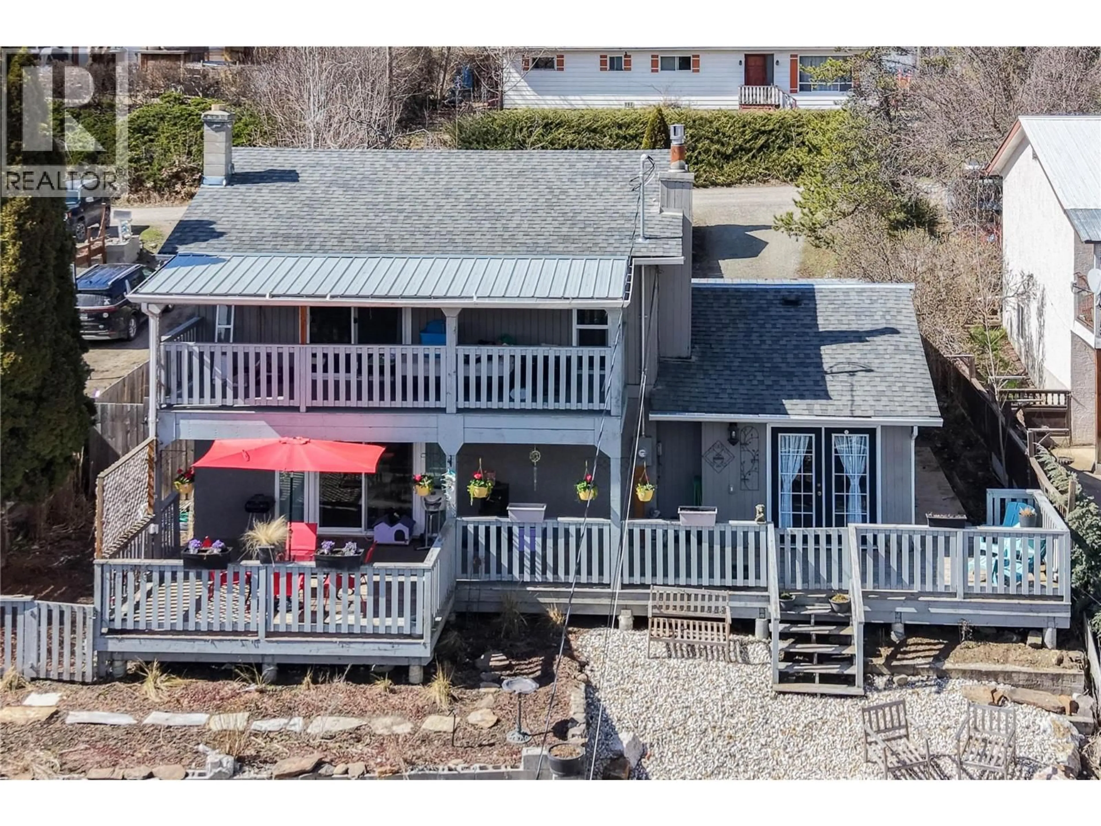 A pic from outside/outdoor area/front of a property/back of a property/a pic from drone, unknown for 2138 CATT AVENUE, Lumby British Columbia V0E2G0