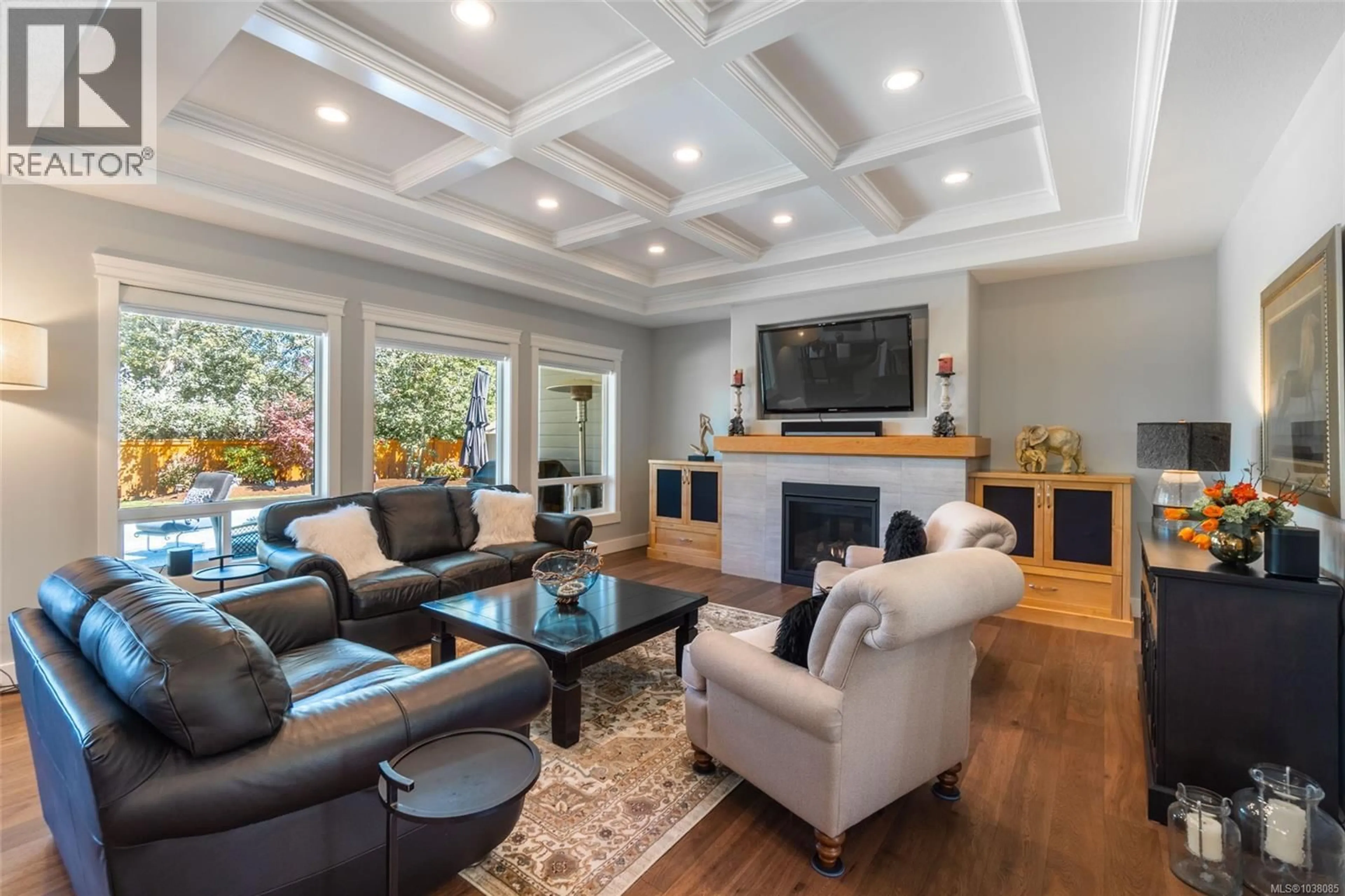 Living room with furniture, wood/laminate floor for 3329 DOLPHIN DRIVE, Nanoose Bay British Columbia V9P9H7