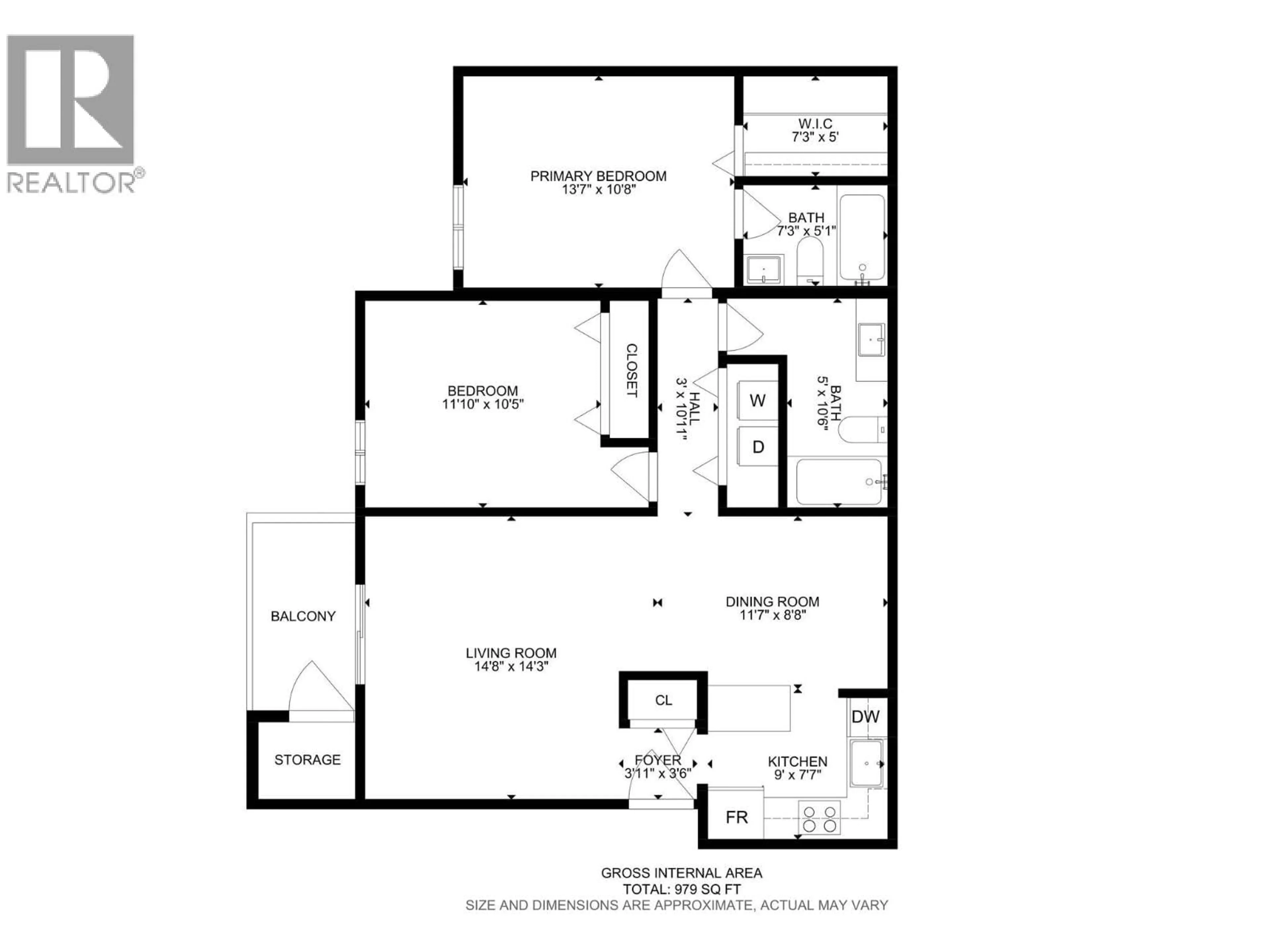 Floor plan for 208C - 735 COOK ROAD, Kelowna British Columbia V1W3G6