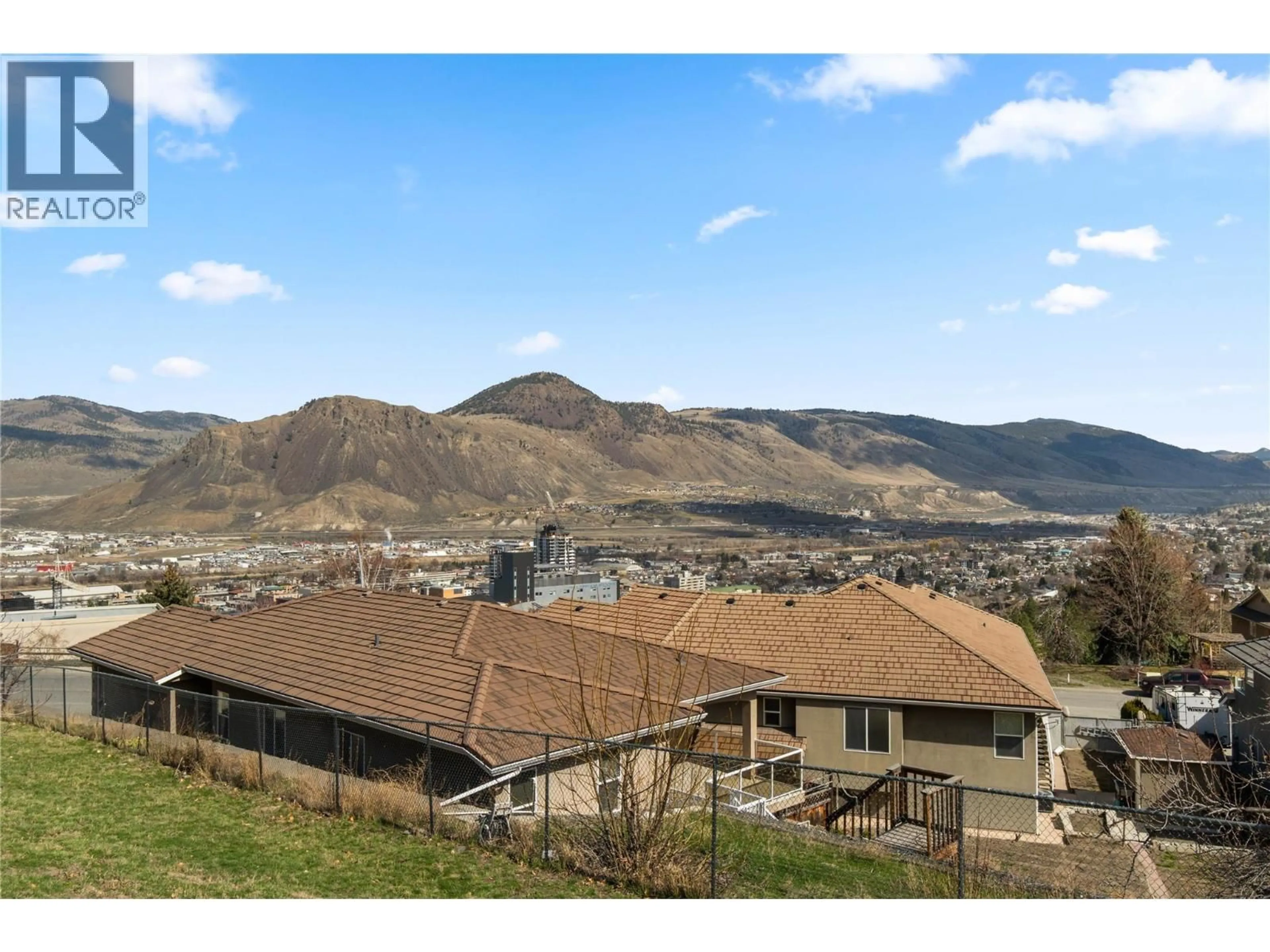 A pic from outside/outdoor area/front of a property/back of a property/a pic from drone, mountain view for 31 - 137 MCGILL ROAD, Kamloops British Columbia V2C1L9