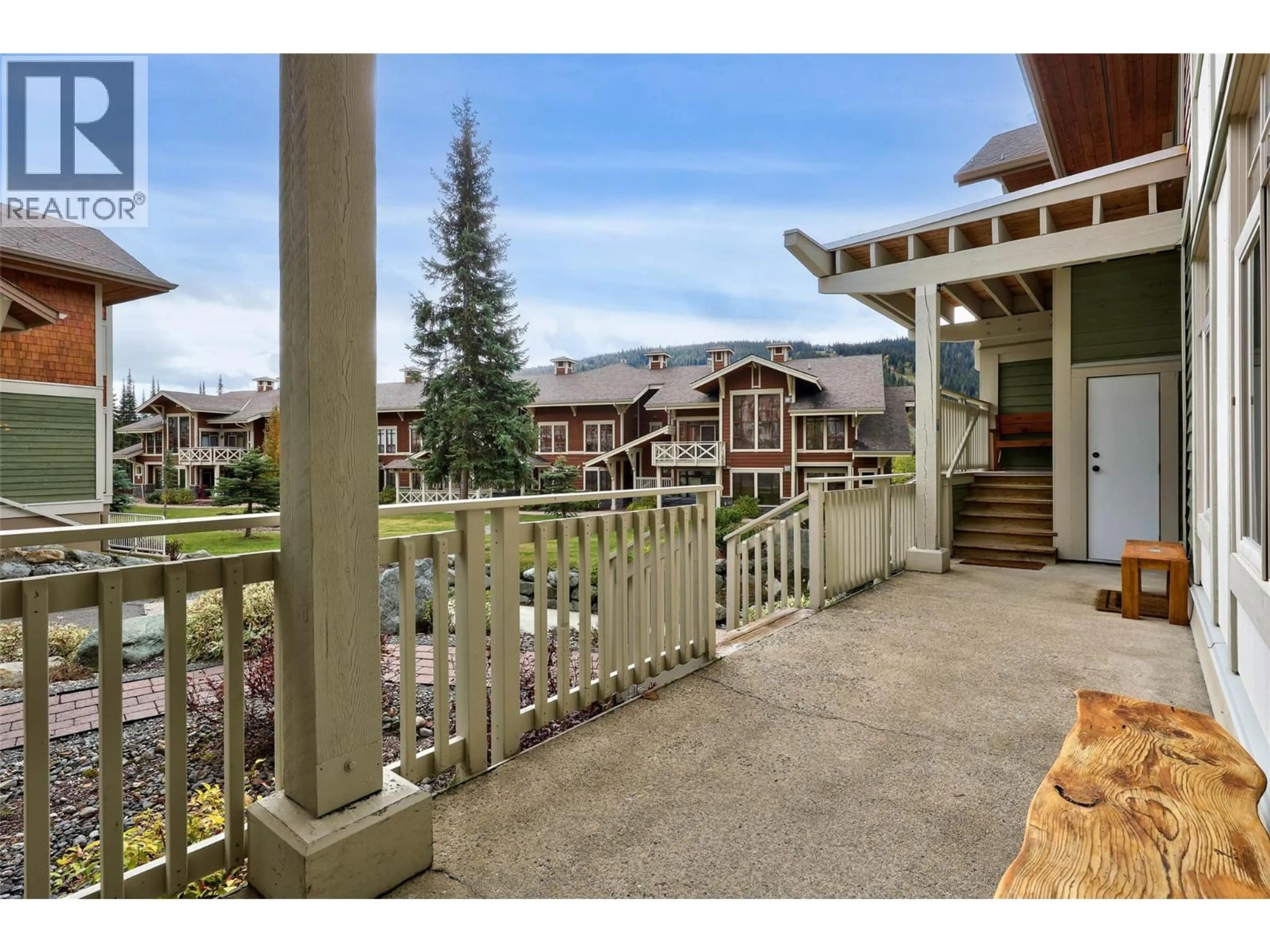 Patio, mountain view for 35 - 5015 VALLEY DRIVE, Sun Peaks British Columbia V0E5N0