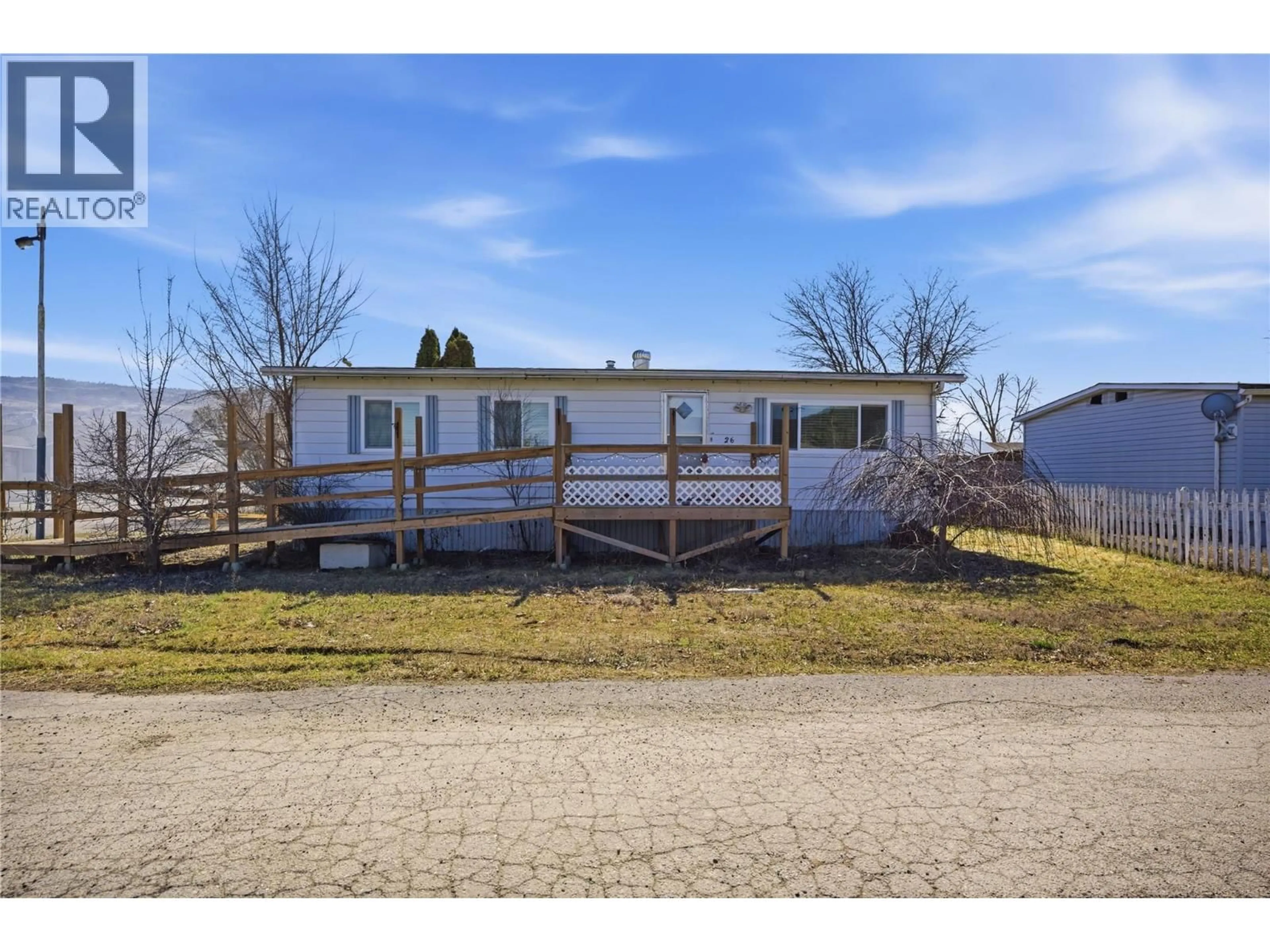 A pic from outside/outdoor area/front of a property/back of a property/a pic from drone, street for 26 - 159 ZIRNHELT ROAD, Kamloops British Columbia V2H0B3
