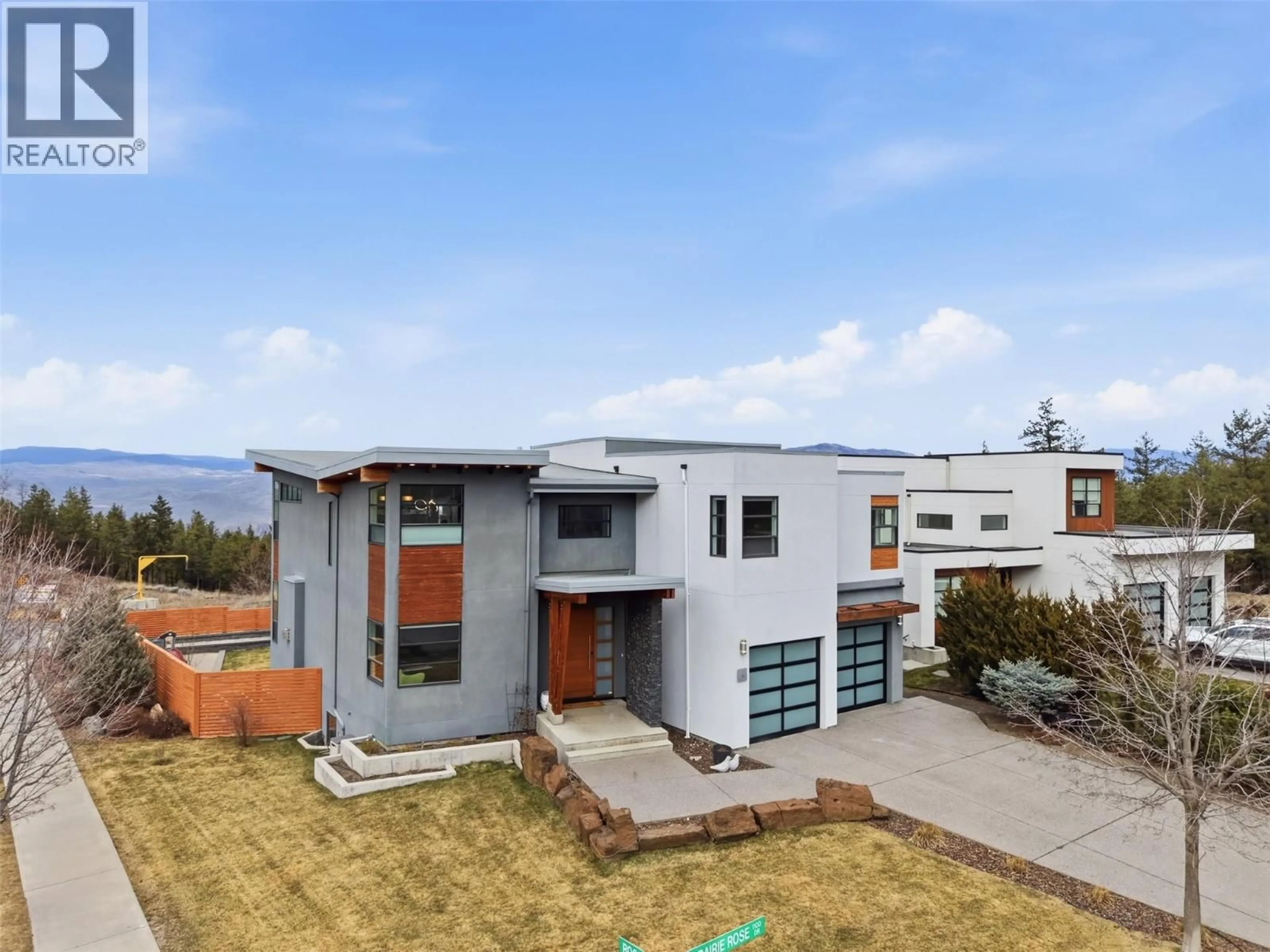 A pic from outside/outdoor area/front of a property/back of a property/a pic from drone, mountain view for 1107 PRAIRIE ROSE DRIVE, Kamloops British Columbia V2E0B4