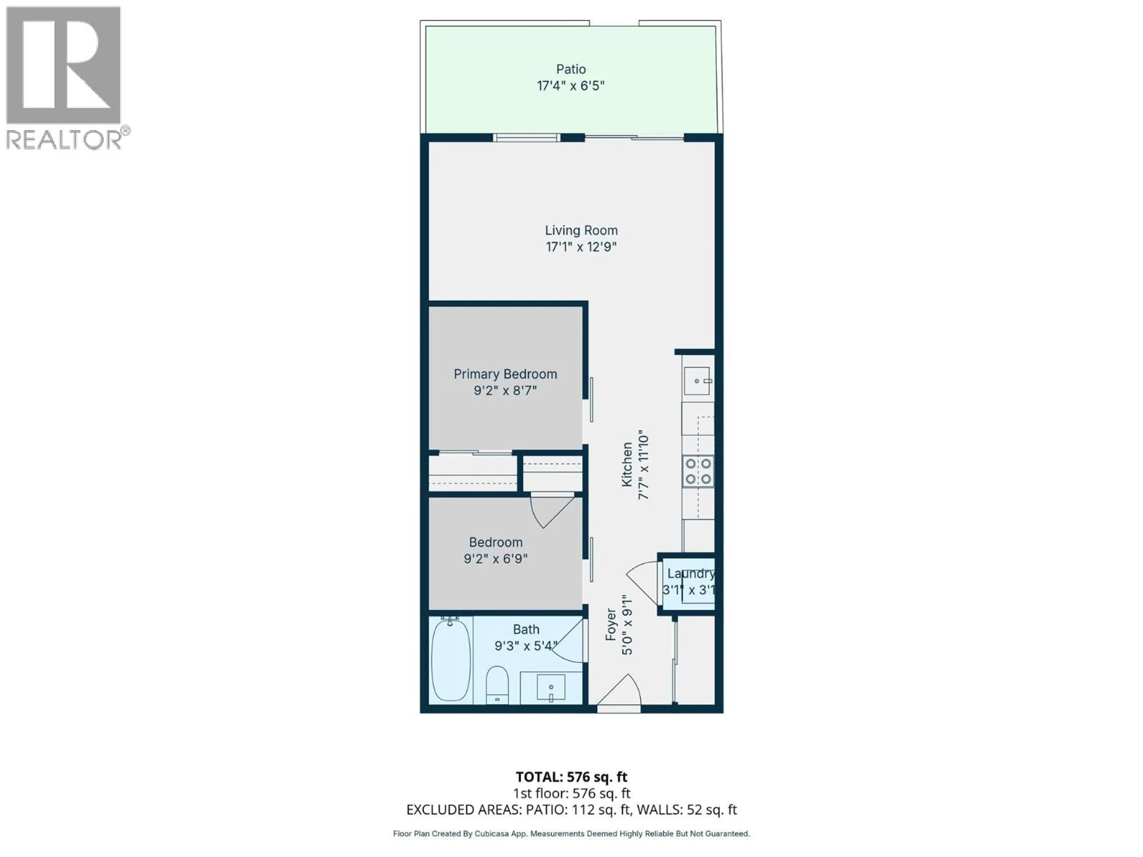 Floor plan for 101 - 615 RUTLAND ROAD NORTH, Kelowna British Columbia V1X3B6