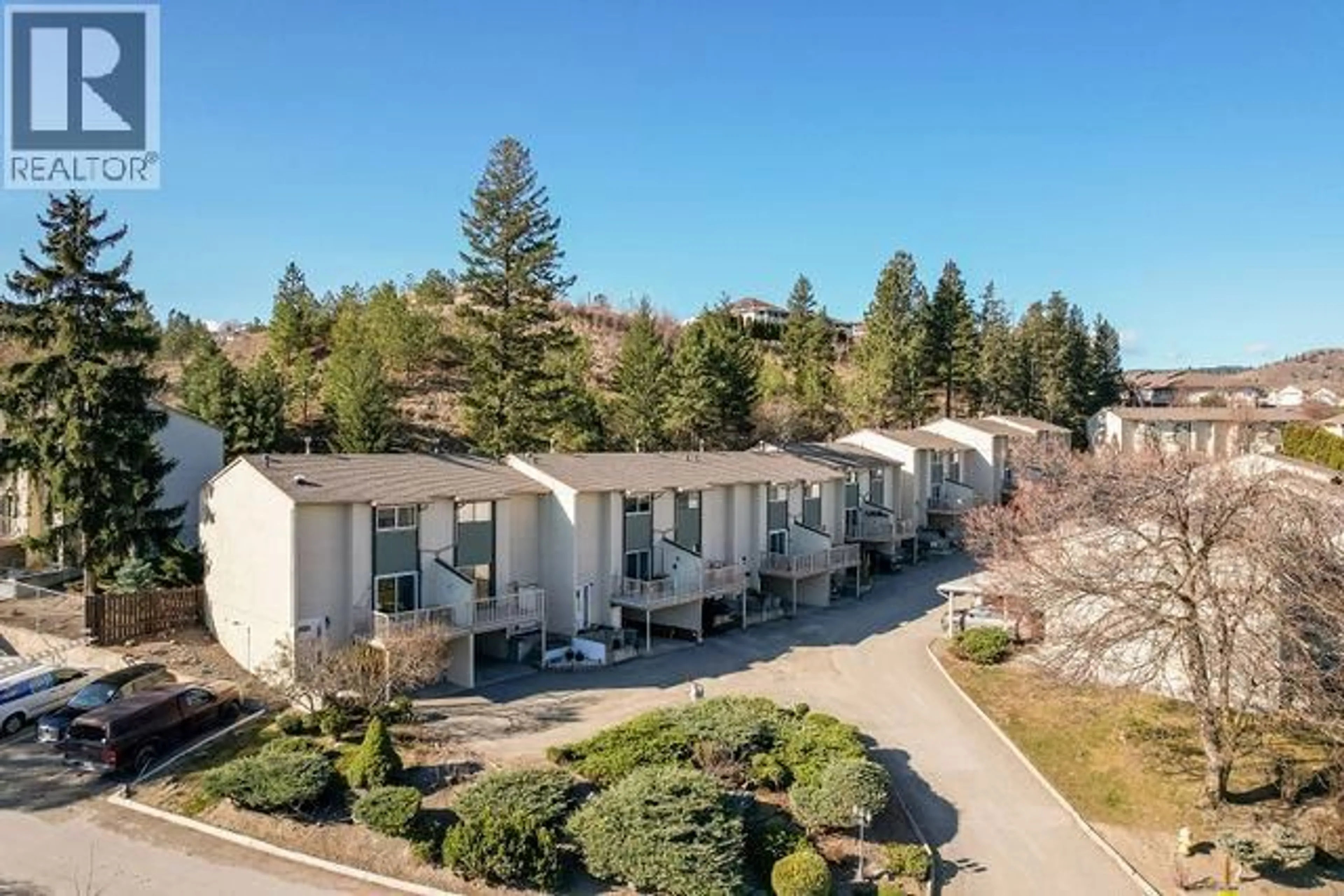 A pic from outside/outdoor area/front of a property/back of a property/a pic from drone, mountain view for 42 - 1469 SPRINGHILL DRIVE, Kamloops British Columbia V2E1H5