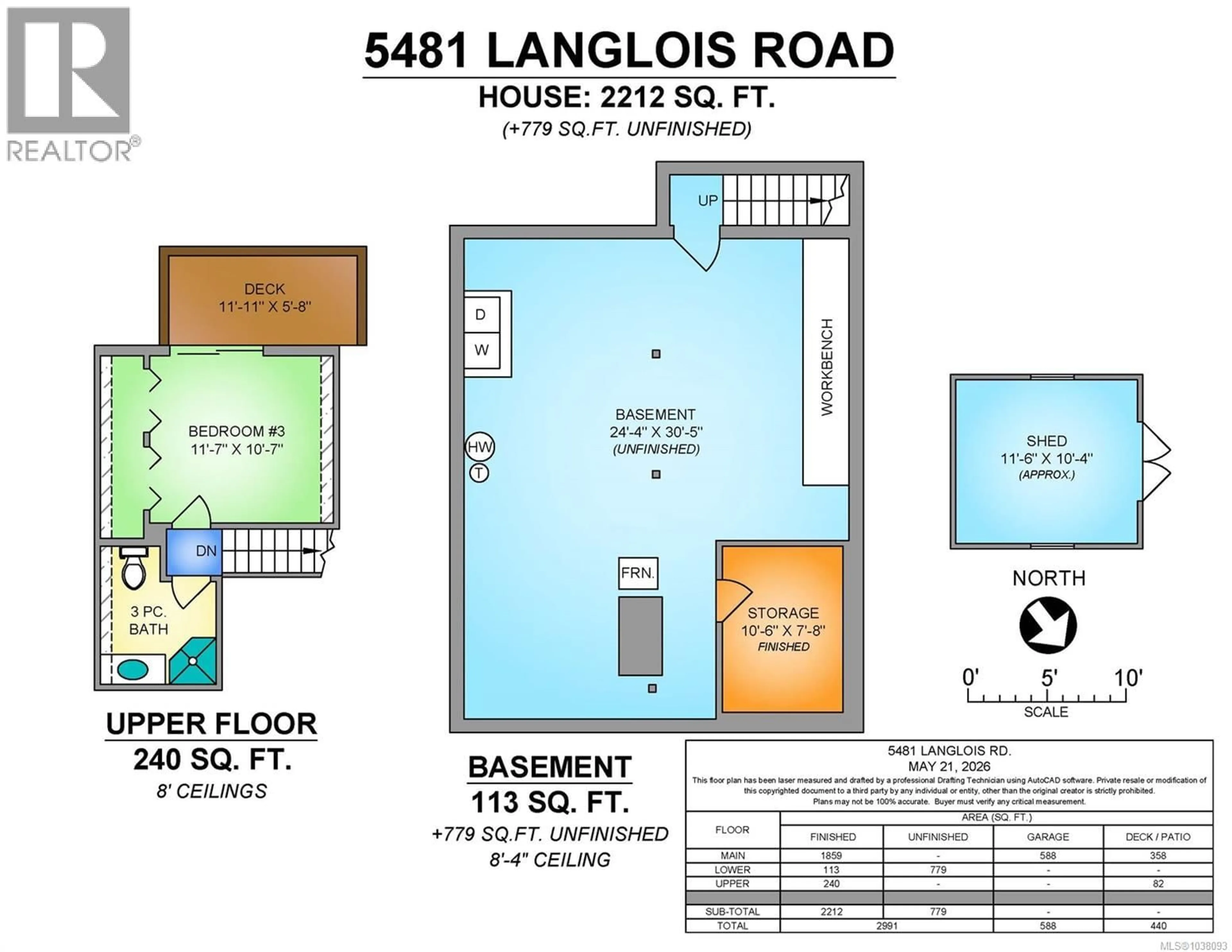 Floor plan for 5481 LANGLOIS ROAD, Courtenay British Columbia V9J1S8