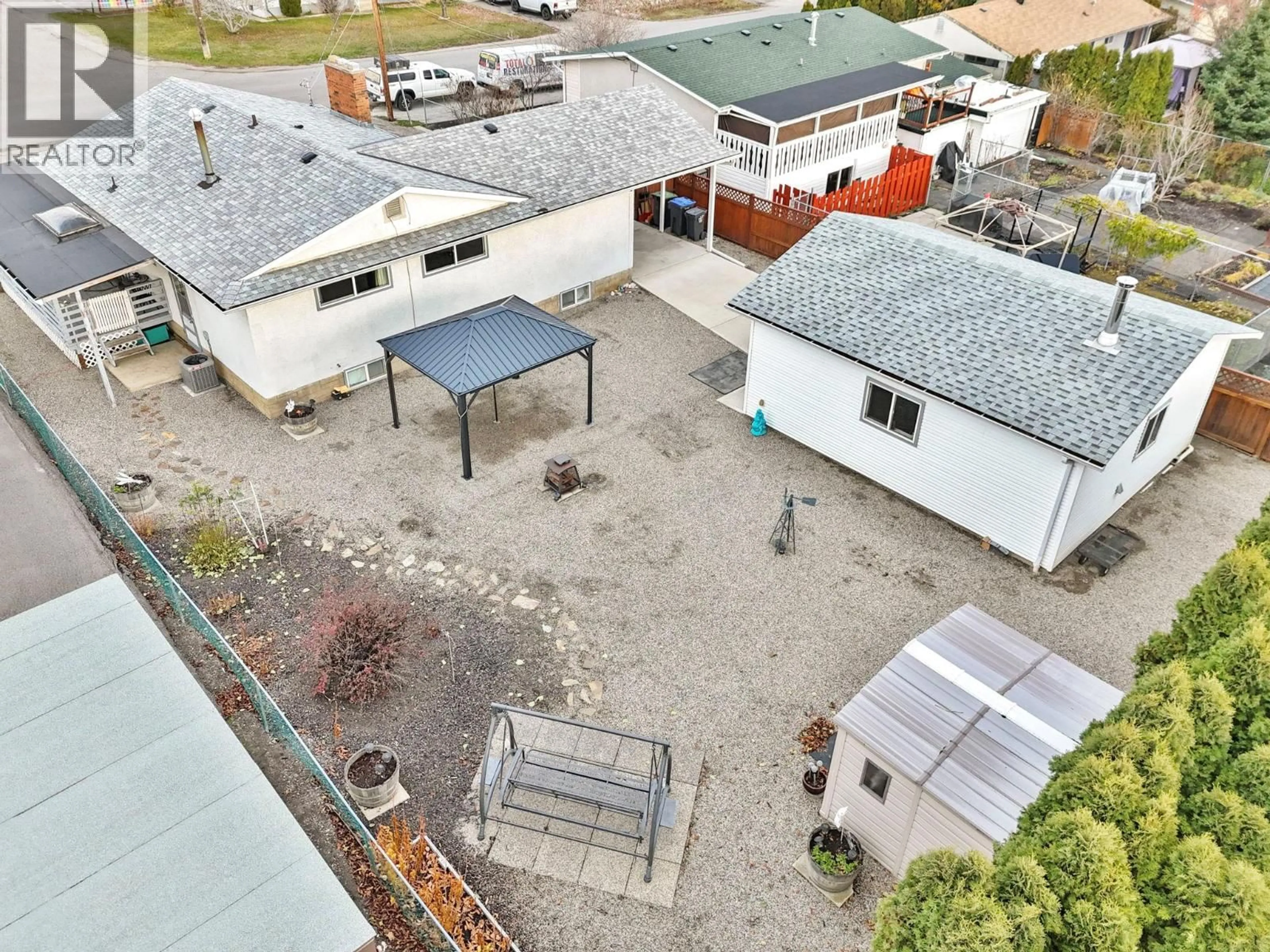 A pic from outside/outdoor area/front of a property/back of a property/a pic from drone, building for 2429 GOSSET ROAD, West Kelowna British Columbia V4T1P4