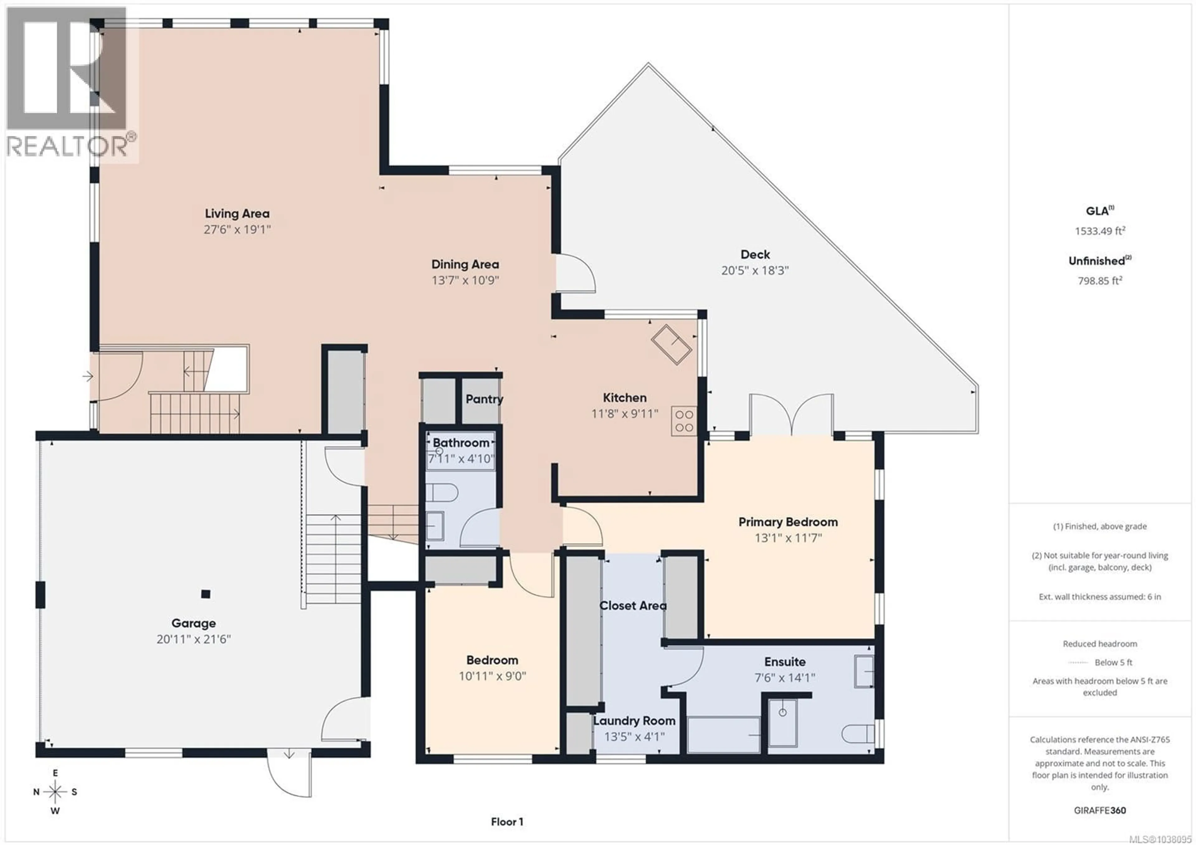 Floor plan for 2375 GLENELLEN PLACE, Nanoose Bay British Columbia V9P9G3