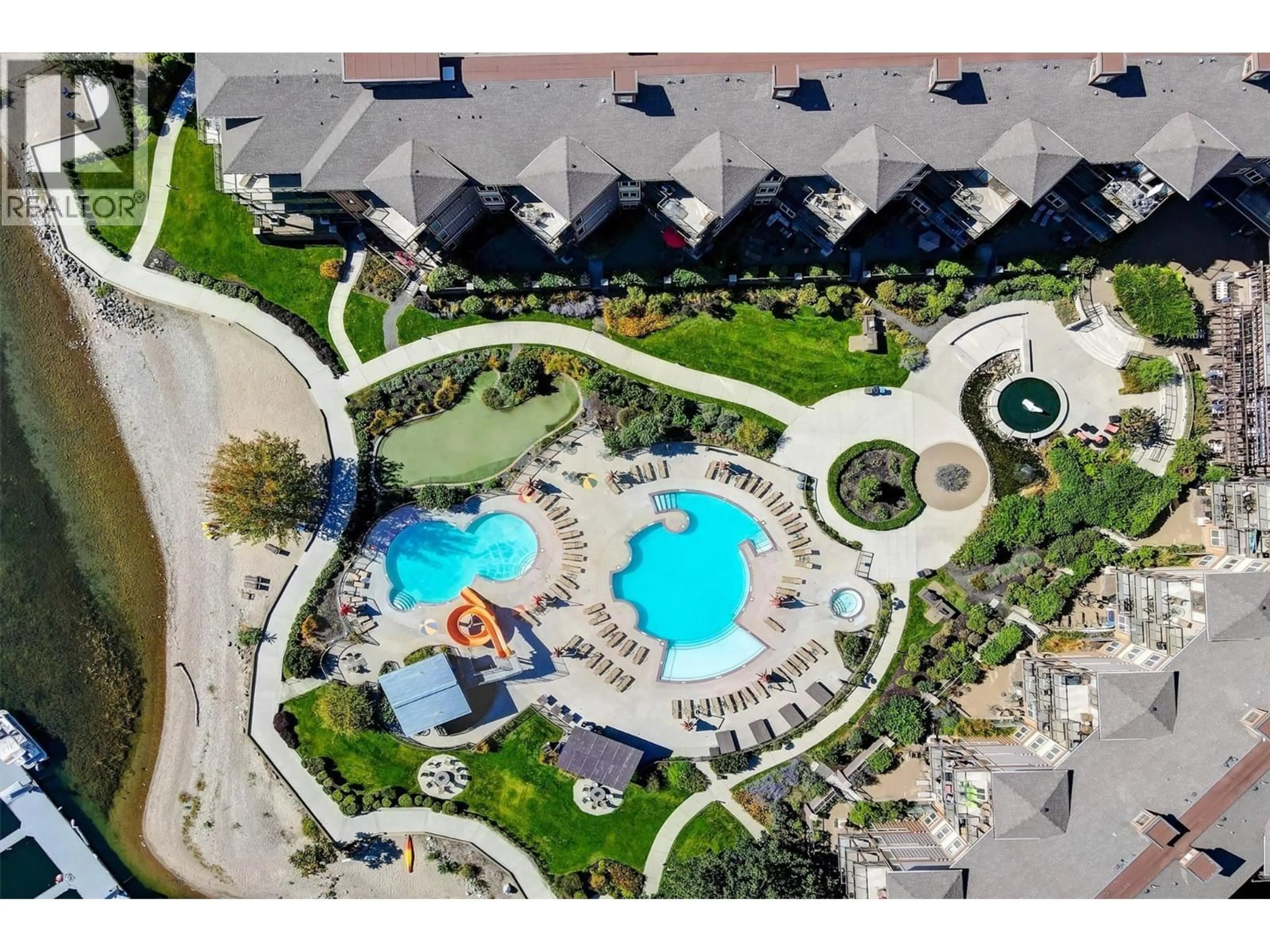 A pic from outside/outdoor area/front of a property/back of a property/a pic from drone, unknown for 431 - 4205 GELLATLY ROAD, West Kelowna British Columbia V4T2K2