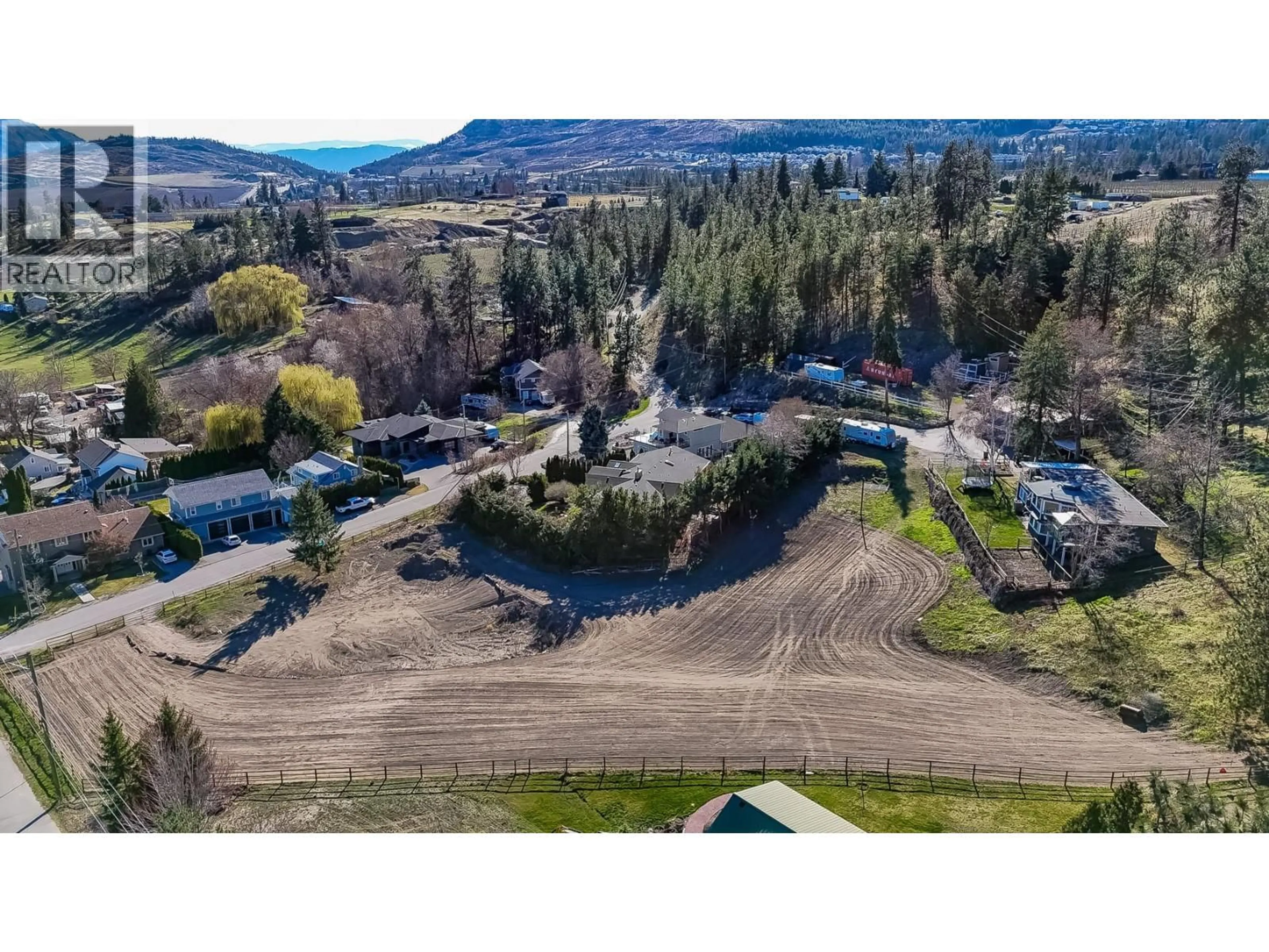 A pic from outside/outdoor area/front of a property/back of a property/a pic from drone, mountain view for 2630 RUFLI ROAD, West Kelowna British Columbia V4T1R3