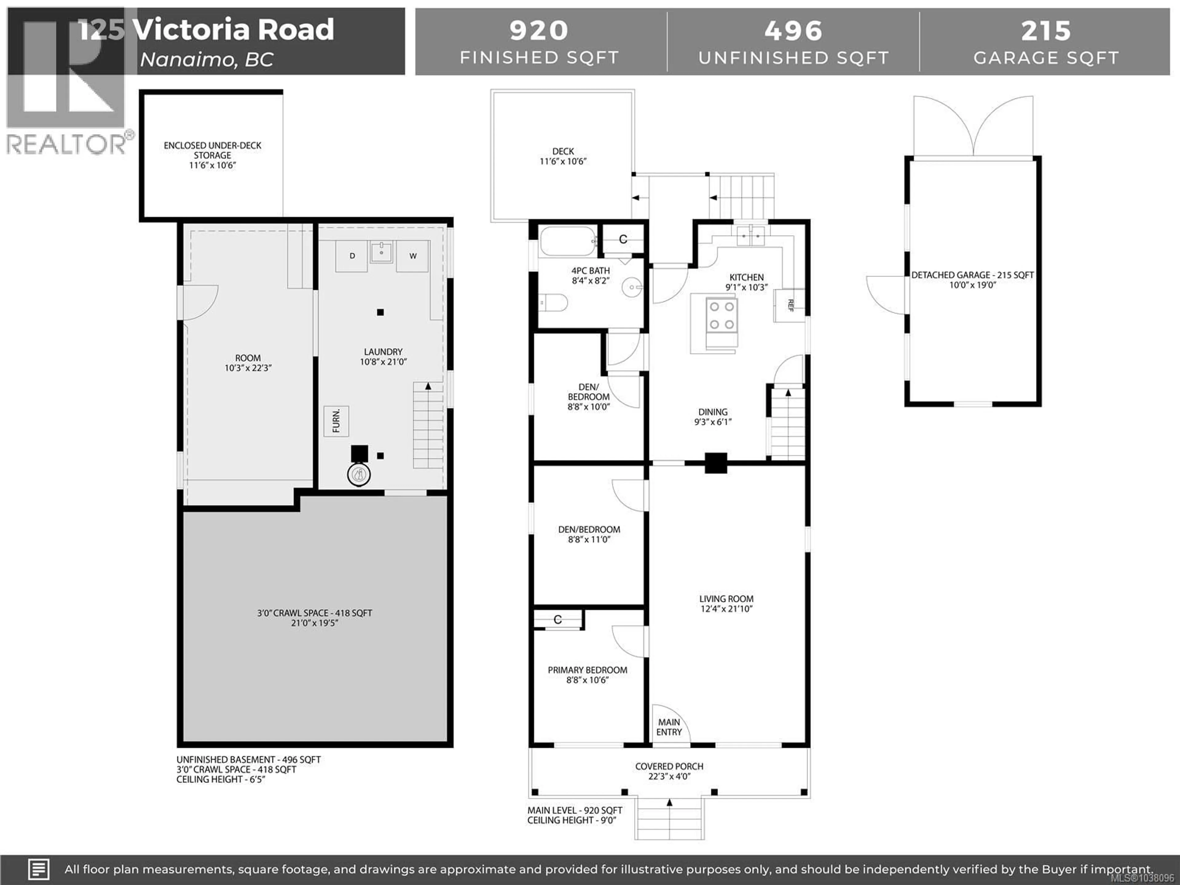Floor plan for 125 VICTORIA ROAD, Nanaimo British Columbia V9R4P4