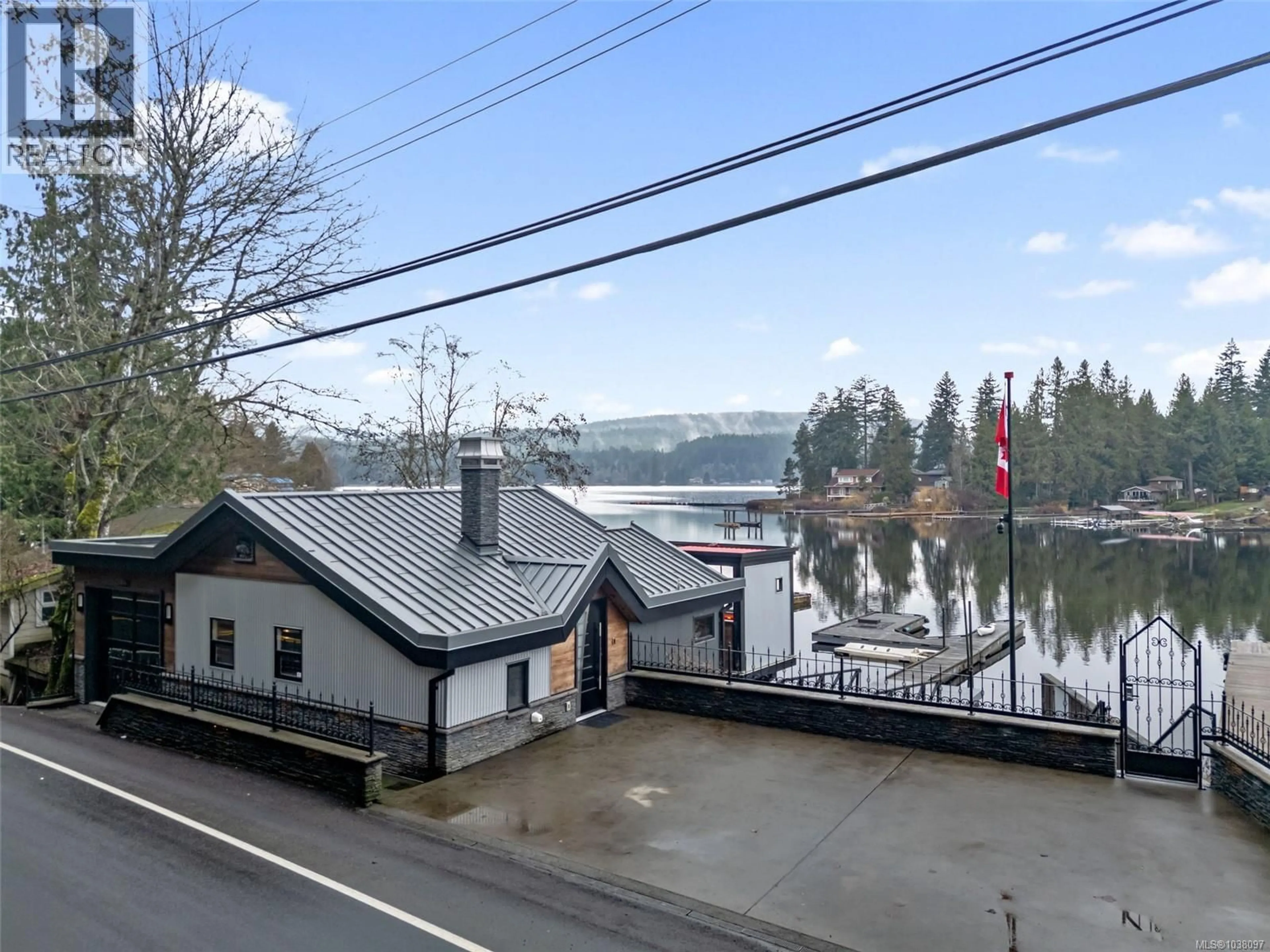 A pic from outside/outdoor area/front of a property/back of a property/a pic from drone, water/lake/river/ocean view for 2386 SHAWNIGAN LAKE ROAD, Shawnigan Lake British Columbia V8H2H1