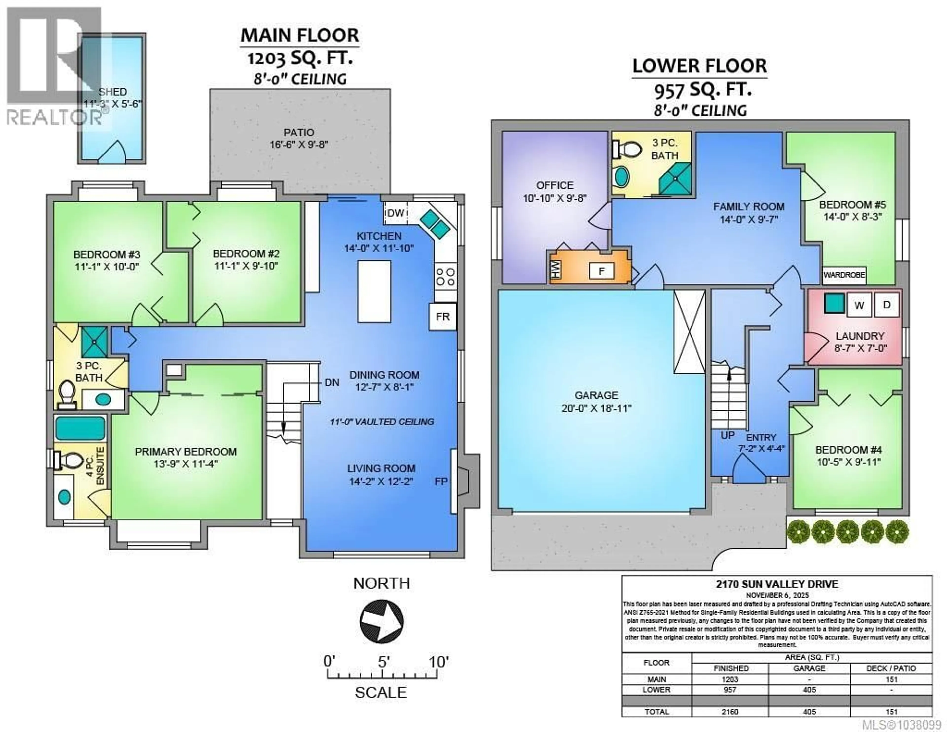 Floor plan for 2170 SUN VALLEY DRIVE, Nanaimo British Columbia V9T6K6
