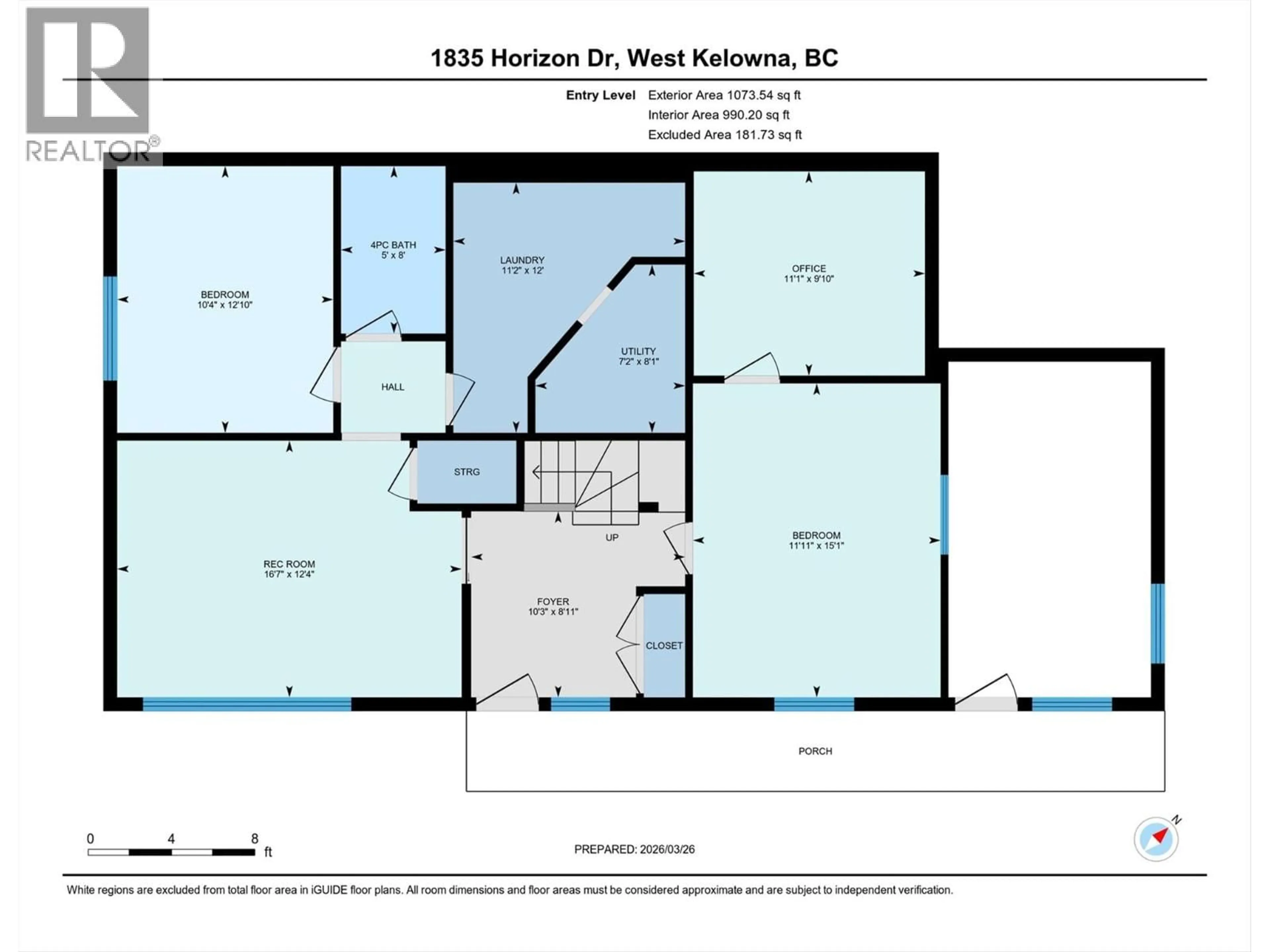 Floor plan for 1835 HORIZON DRIVE, West Kelowna British Columbia V1Z3E4