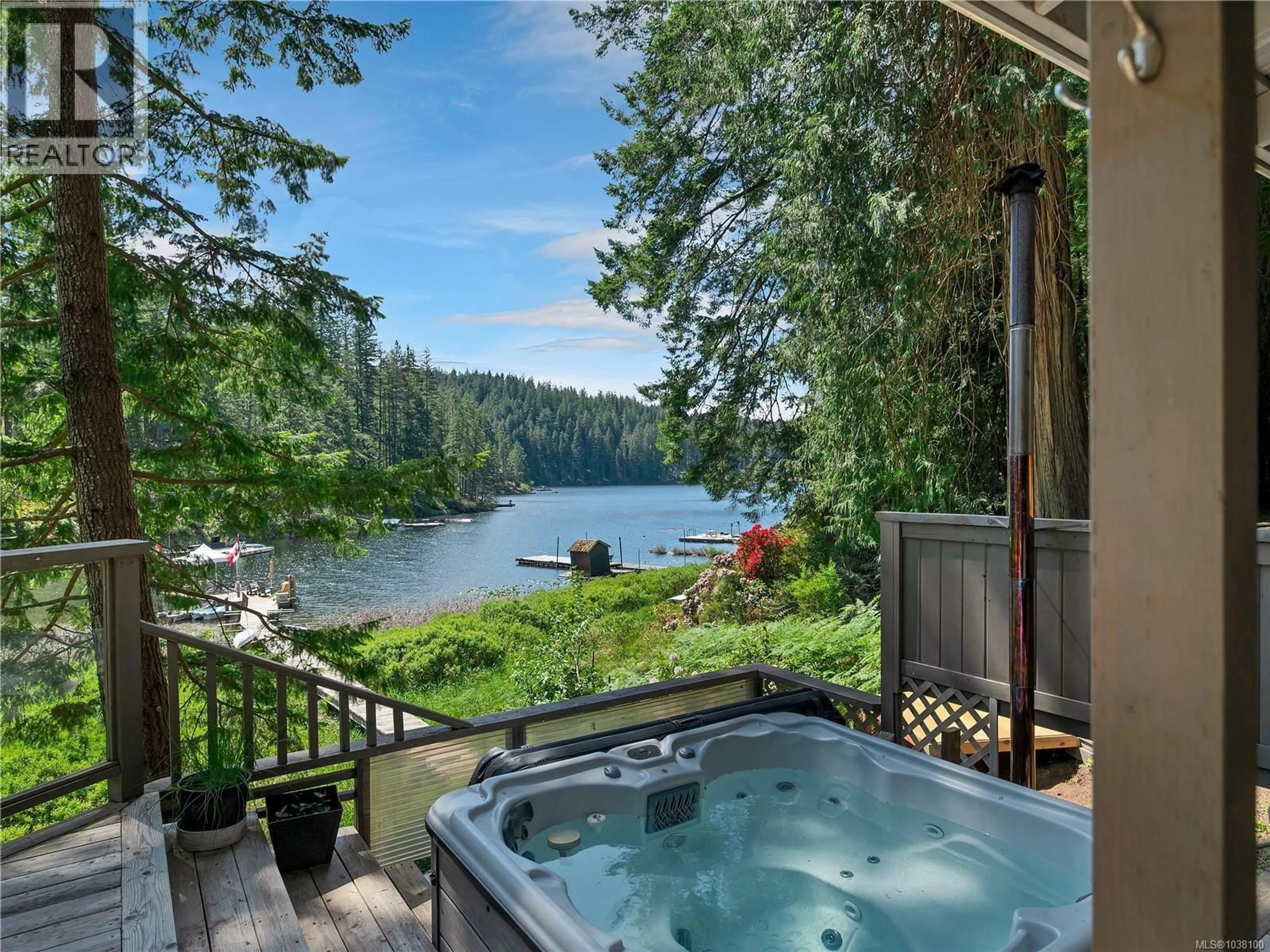 Patio, water/lake/river/ocean view for Blk G VILLAGE BAY LAKE, Quadra Island British Columbia V0P1H0